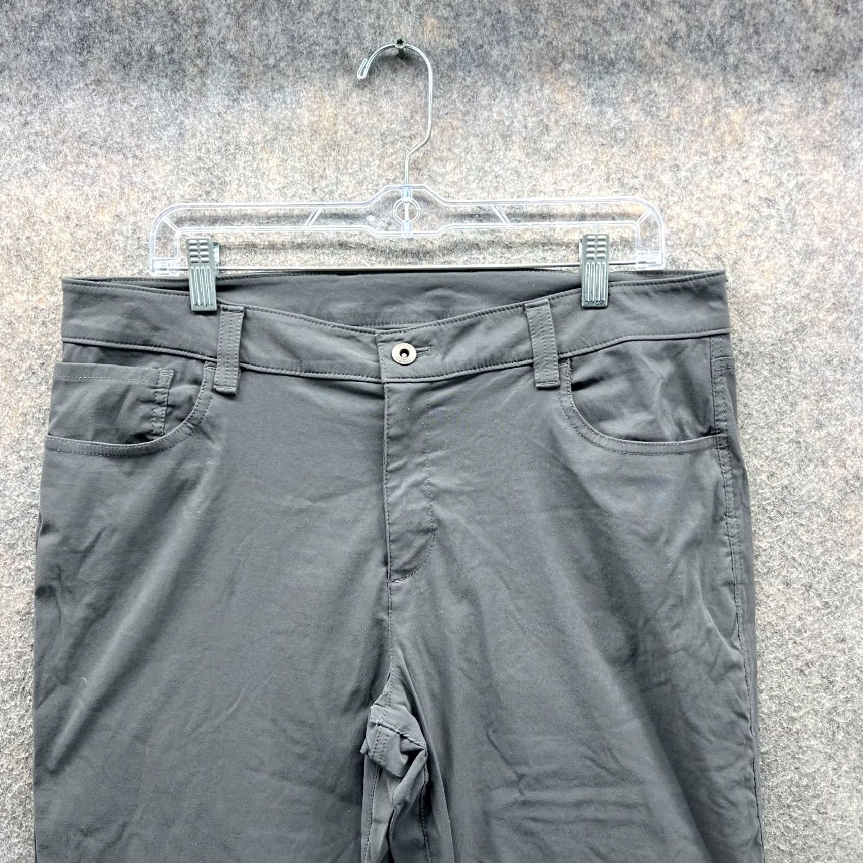 Eddie Bauer VINTAGE Eddie Bauer Pants Women 16 Gray Chino Flat Front Cotton Outdoors Hiking Straight 29in Inseam Womens Size 38" / US 16 / IT 52 - 5 Thumbnail