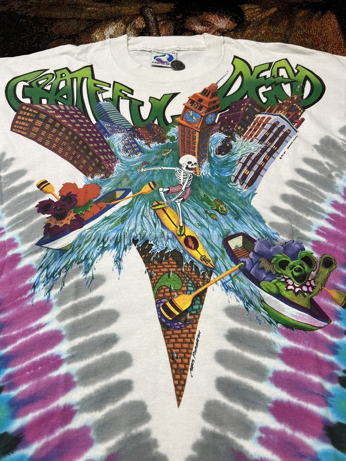 Band Tees Rare '92 Vintage Grateful Dead Chicago Tour Tee Size US XL / EU 56 / 4 - 1 Thumbnail
