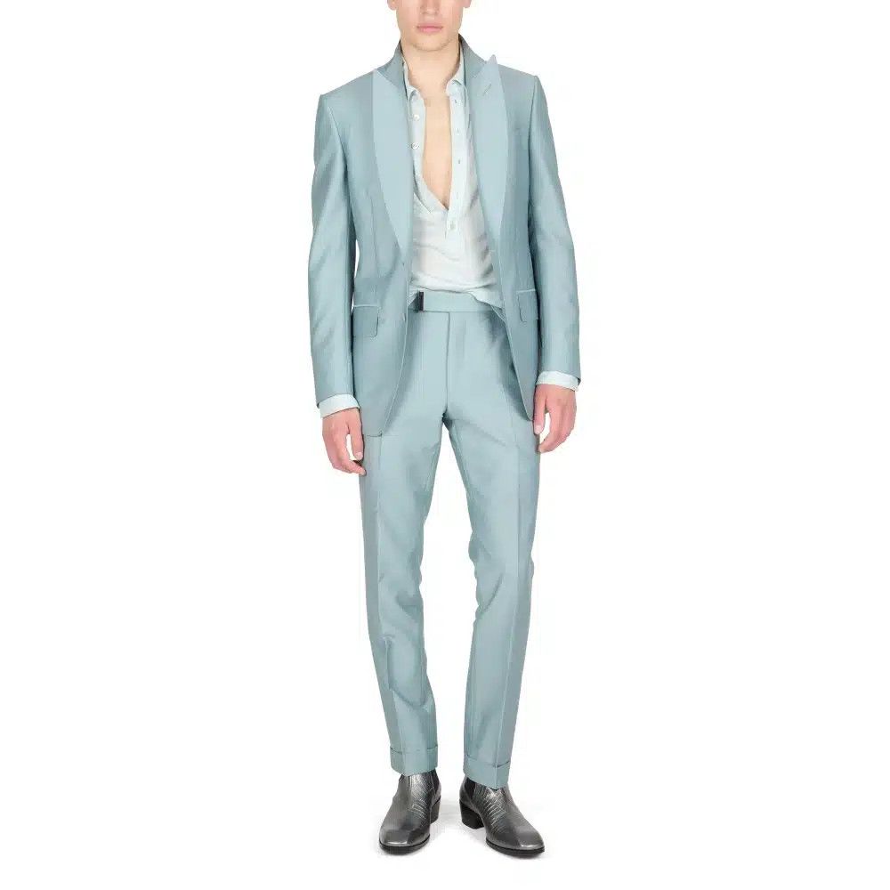 Tom Ford o1loc1c0825 JHAP04 Atticus Jacket in Light Blue Size US M / EU 48-50 / 2 - 4 Thumbnail