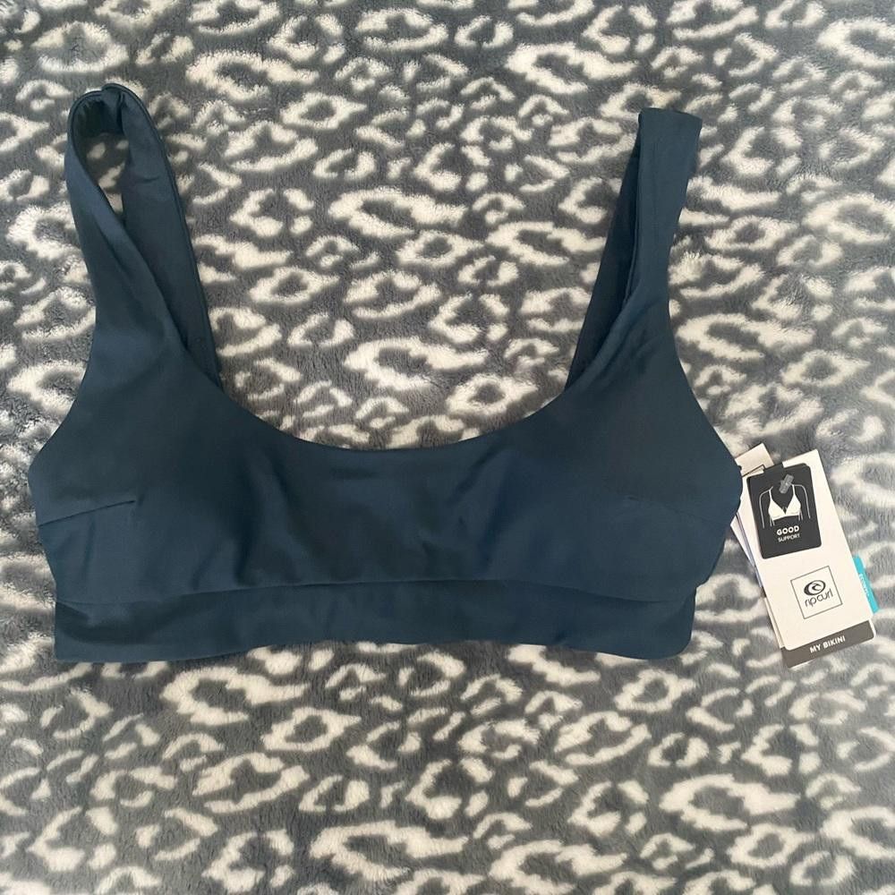 Rip Curl NWT Rip Curl Surf Swim Bikini Top Washed Navy Blue XS Size ONE SIZE - 3 Thumbnail