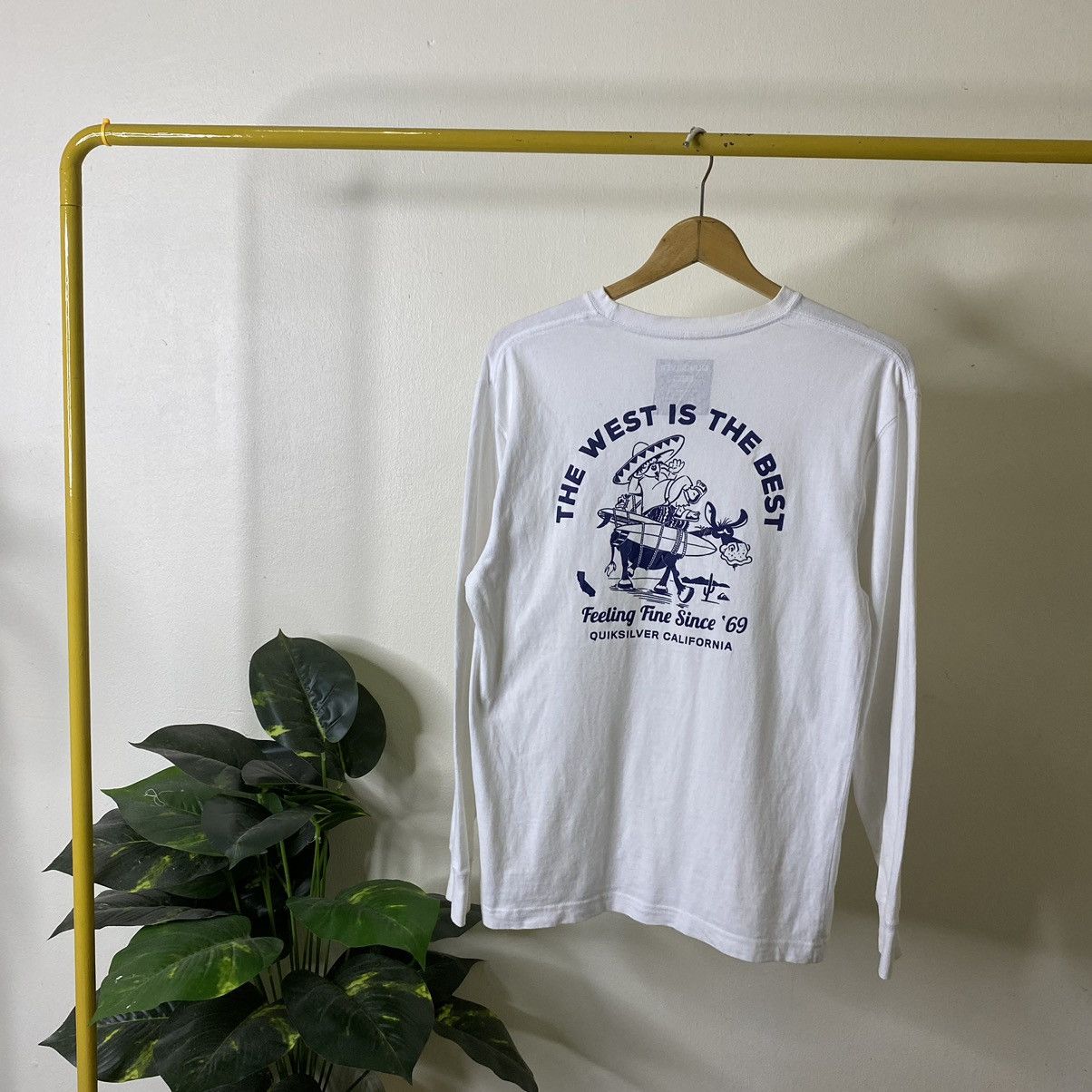 Quiksilver Y2K Quiksilver California The West Is The Best LS Tee Surf Size US S / EU 44-46 / 1 - 1 Thumbnail