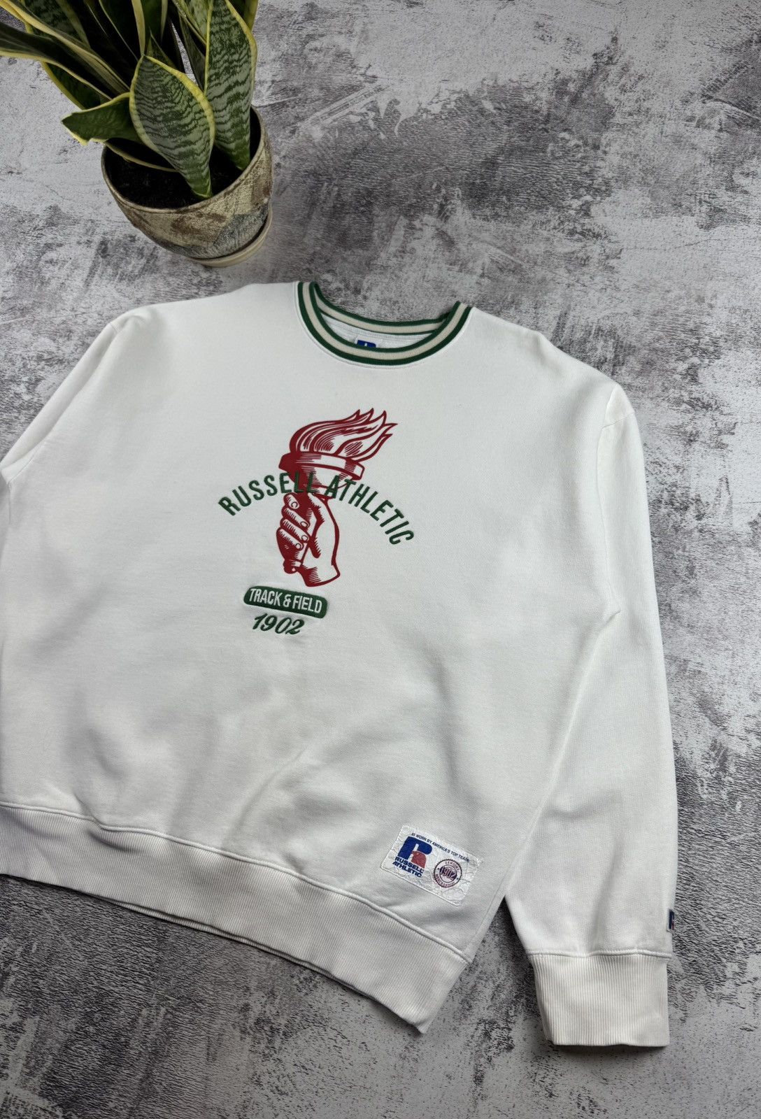 Russell Athletic Russell Athletic USA Relaxed Rap Sweatshirt Hoodie Pullover Size US L / EU 52-54 / 3 - 3 Thumbnail