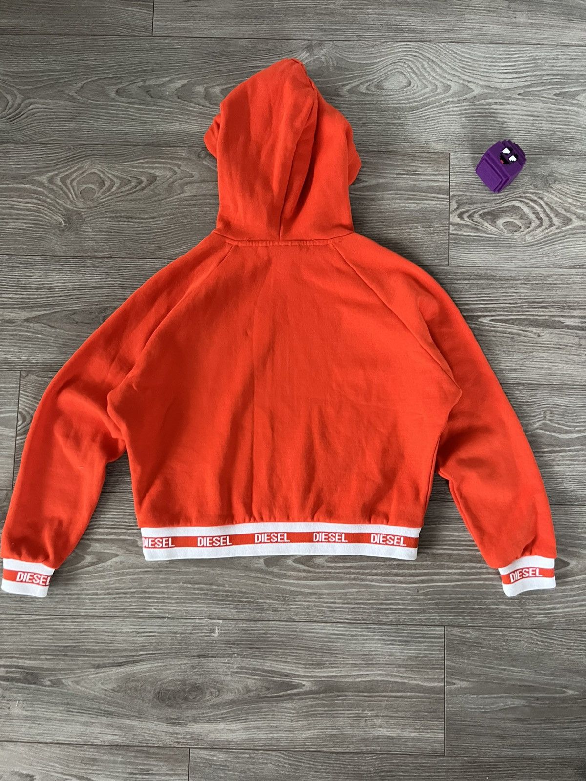 Diesel Diesel Orange Mongram Crop Top Women’s Streetwear Hoodie Size S / US 4 / IT 40 - 18 Thumbnail
