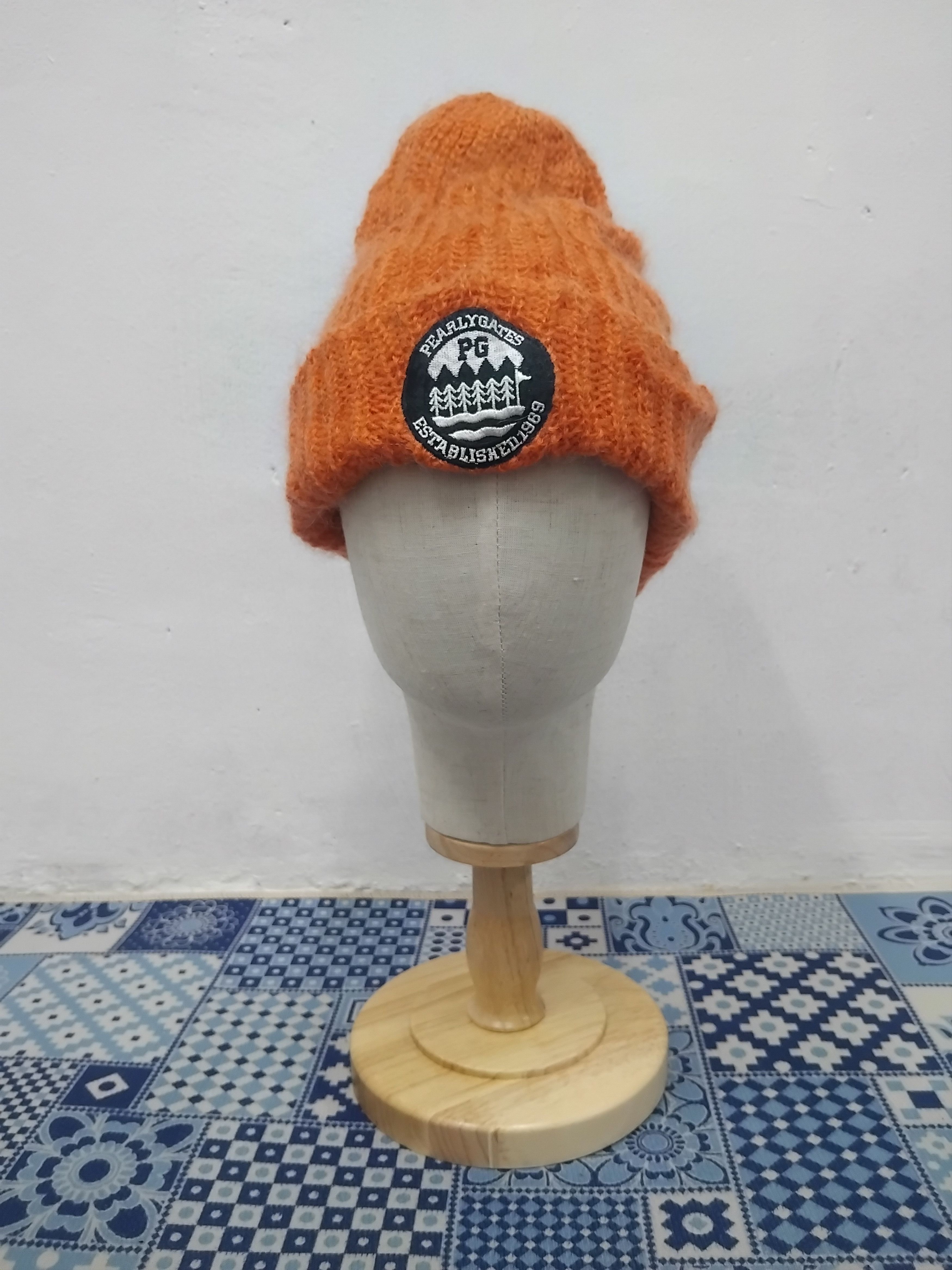 Japanese Brand 💥Pearly gates orange colour beanie Size ONE SIZE - 1 Thumbnail