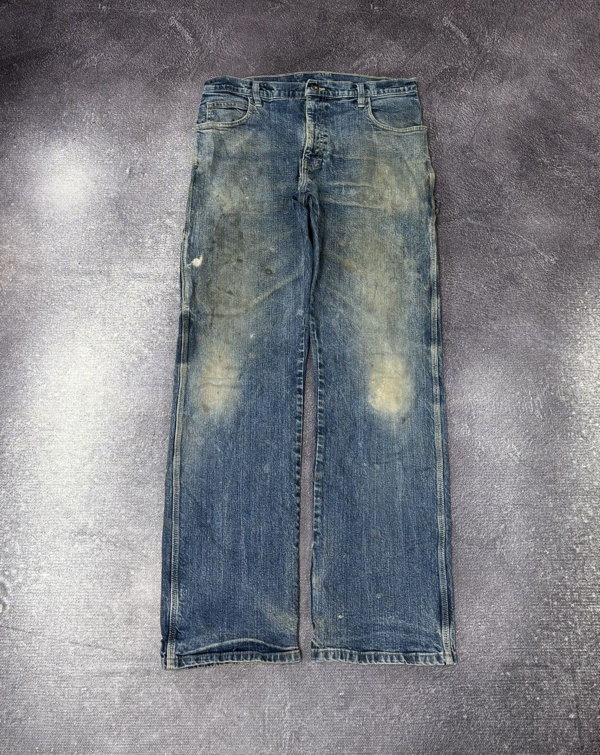 Dickies Vintage Dickies Y2K Distressed Faded Work Denim Baggy Jeans Size US 34 / EU 50 - 2 Thumbnail
