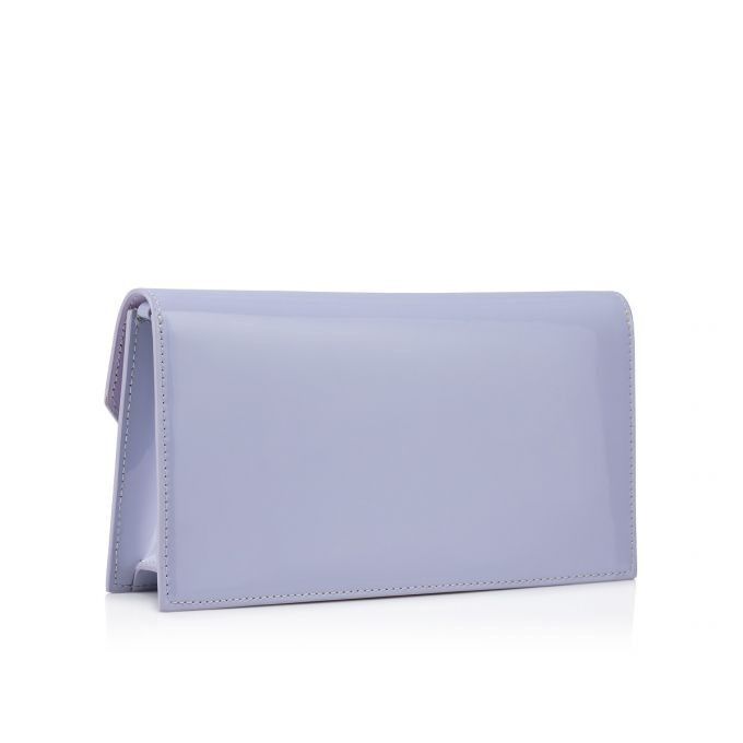 Christian Louboutin o1s1wg111124 Size: OS/ Loubi54 Crepe Clutch in Purple Size ONE SIZE - 4 Thumbnail