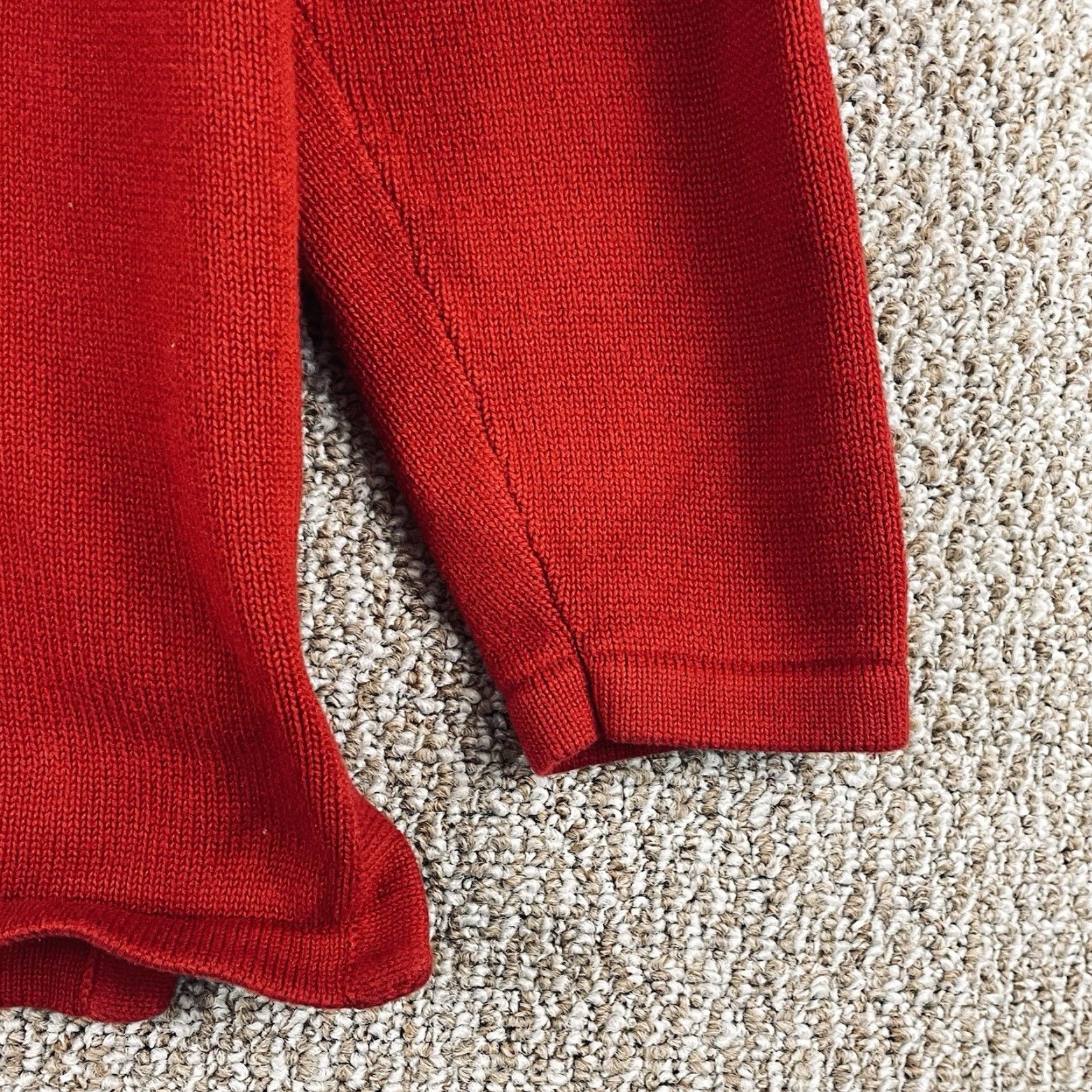 Ralph Lauren VINTAGE Lauren Ralph Lauren Sweater Womens 1X 1/4 Zip Red Crest Logo Pullover Knitted Cotton Knit Embroidered Zipper Logo Esque Size XL / US 12-14 / IT 48-50 - 4 Thumbnail