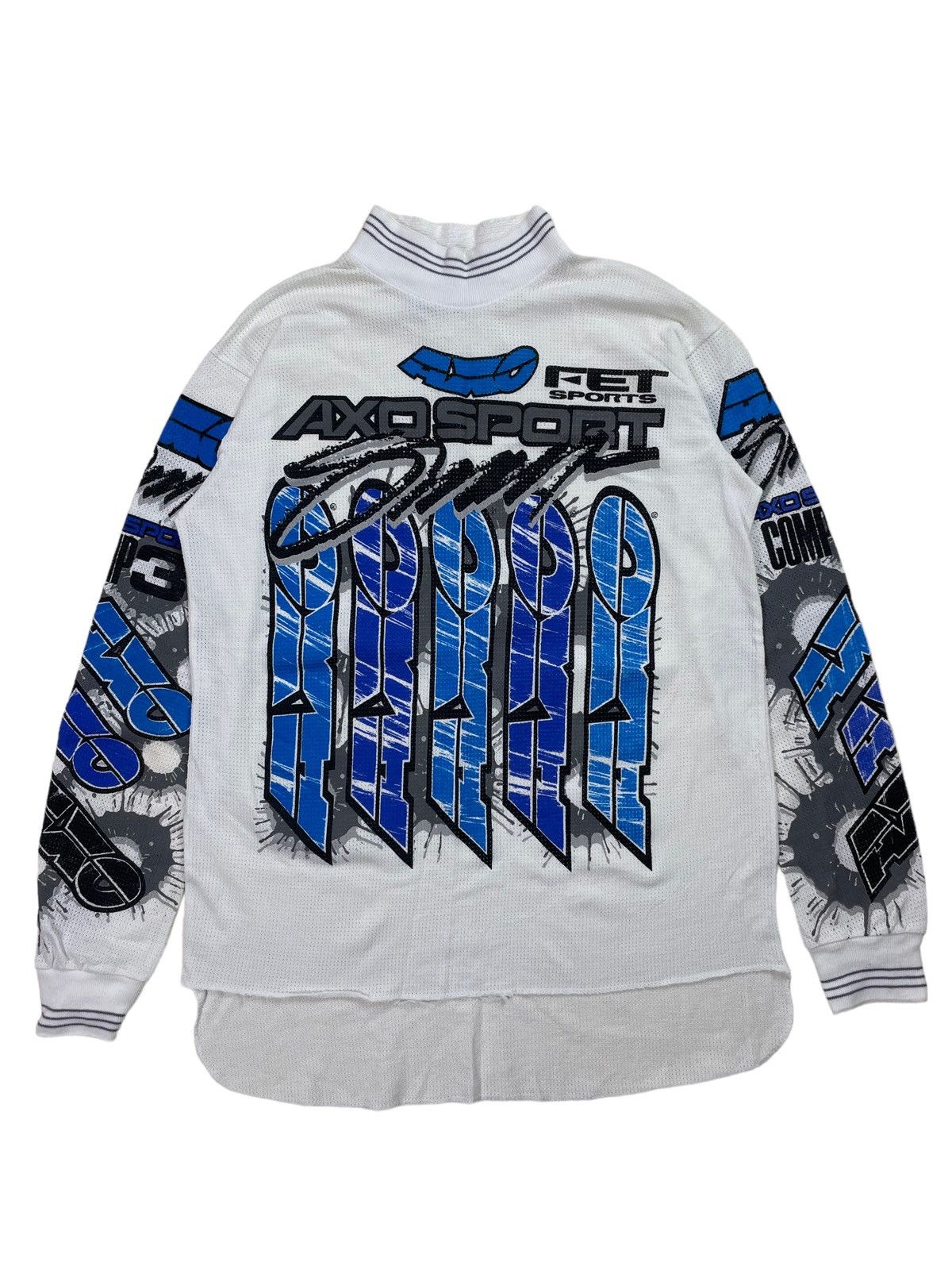 Gear for Sports Vtg US Made AXO Sport Racing Motocross Mashed Shirt Size US L / EU 52-54 / 3 - 4 Thumbnail