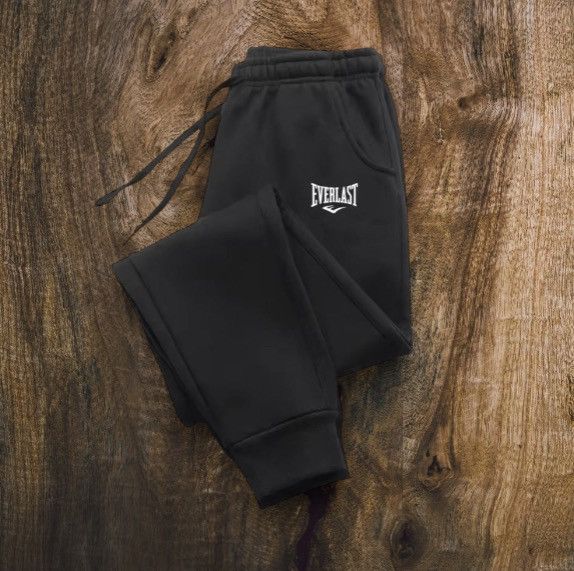 Everlast Black Everlast sweatpants with white embroidered logo Size US 33 - 1 Thumbnail