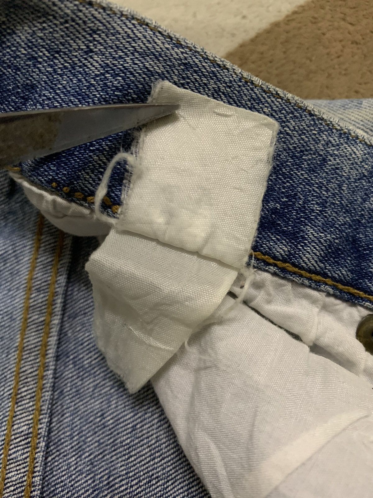 Polo Ralph Lauren × RRL Ralph Lauren Vintage Polo Club Baggy Rusty Mud Washed Patches Jeans Size US 31 - 18 Thumbnail