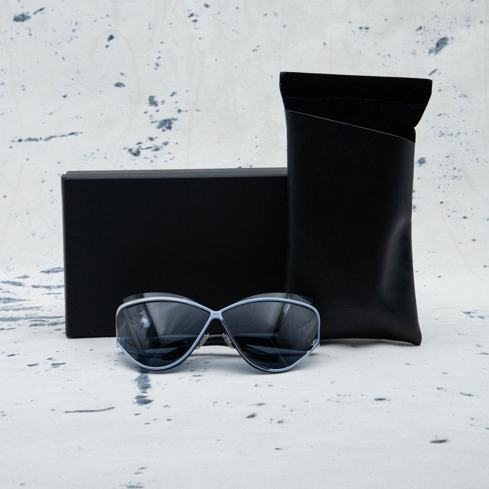 Dior × Raf Simons Iconic dior cat eye by raf simons black cd logo sunglasses Size ONE SIZE - 11 Thumbnail