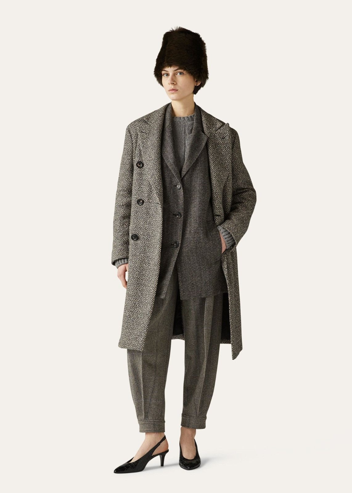 Loro Piana o1srvl11e1125 FAN2558 Safiya Jacket in Grey Size L / US 10 / IT 46 - 5 Thumbnail