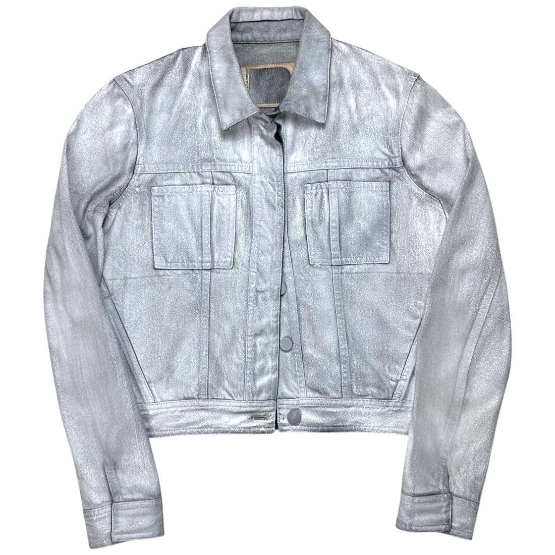 Balenciaga Balenciaga Waxed Paint Trucker Jacket - SS08 Size US S / EU 44-46 / 1 - 1 Thumbnail