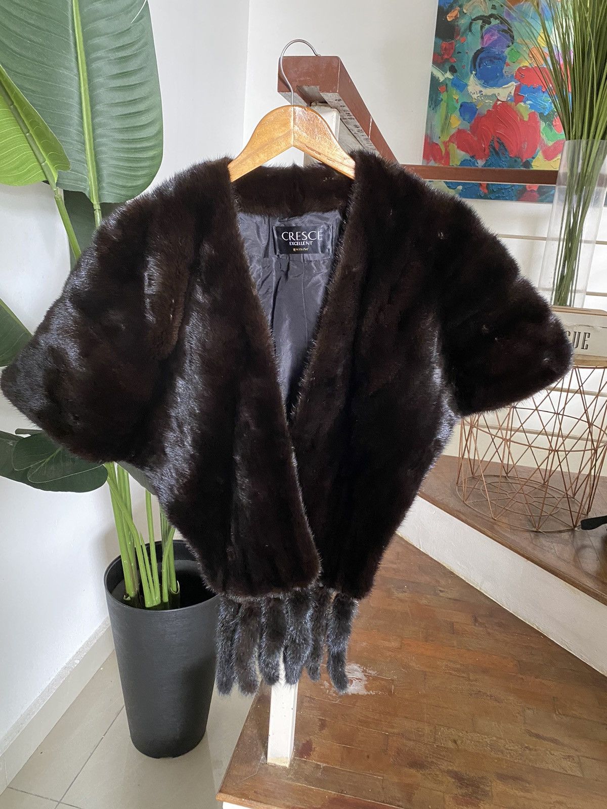 Japanese Brand × Sagafurs 💥best offer💥CRESCE EXCELLENT MOONRAI FUR V VEST NICE DESIGN Size ONE SIZE - 1 Thumbnail