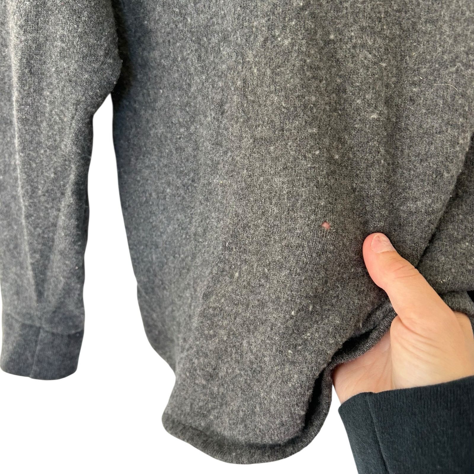 Other Rossopuro Gray Wool Cashmere Sweater Sz S Size S / US 4 / IT 40 - 2 Thumbnail