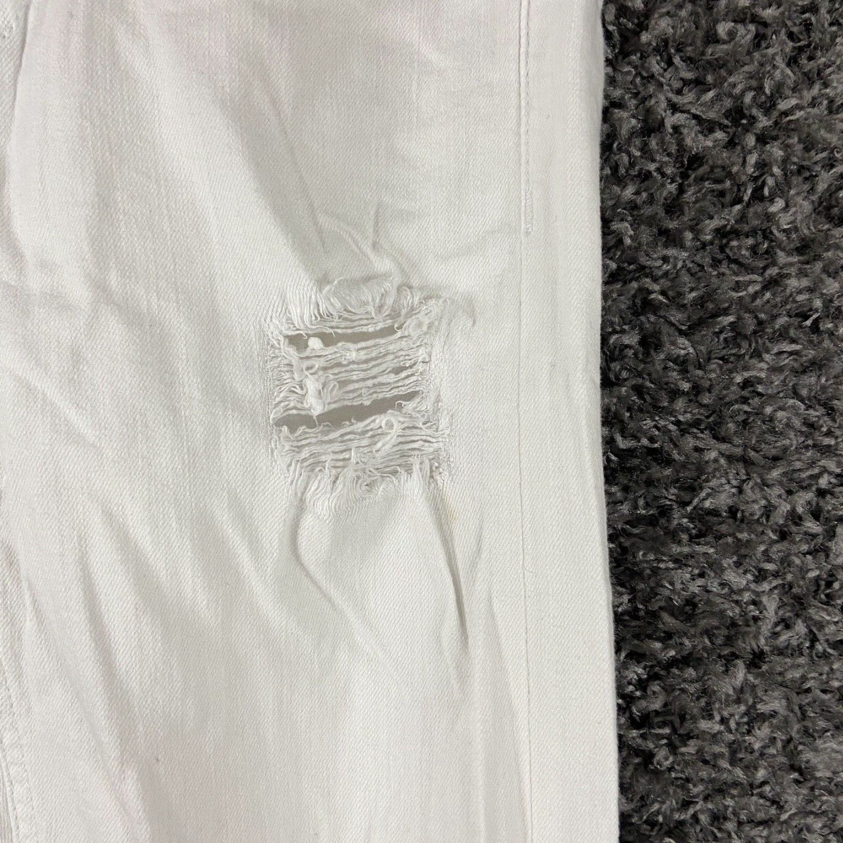 Rag & Bone Rag & Bone Women's White Skinny Distressed Jeans Size 26 Size 26" / US 2 / IT 38 - 6 Thumbnail
