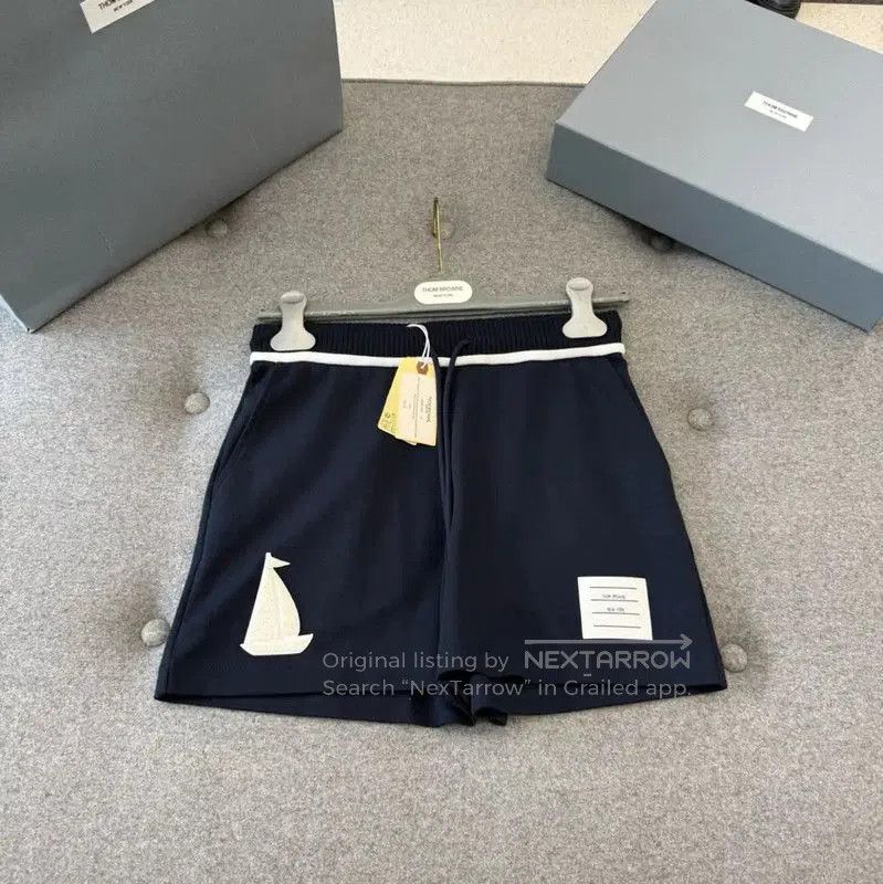 Thom Browne Thom Browne Summer Blue Cotton Women's Shorts . Size 23" - 7 Thumbnail