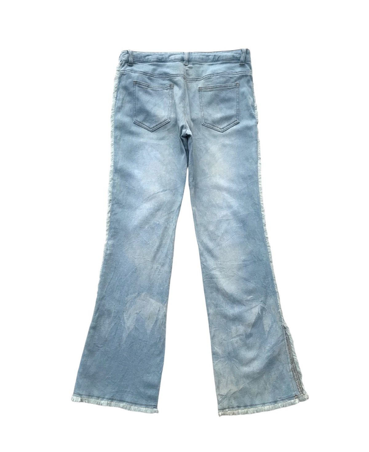 Jean Otto Collection Women Flared Bootcut Distressed Denim Size 31" - 7 Thumbnail
