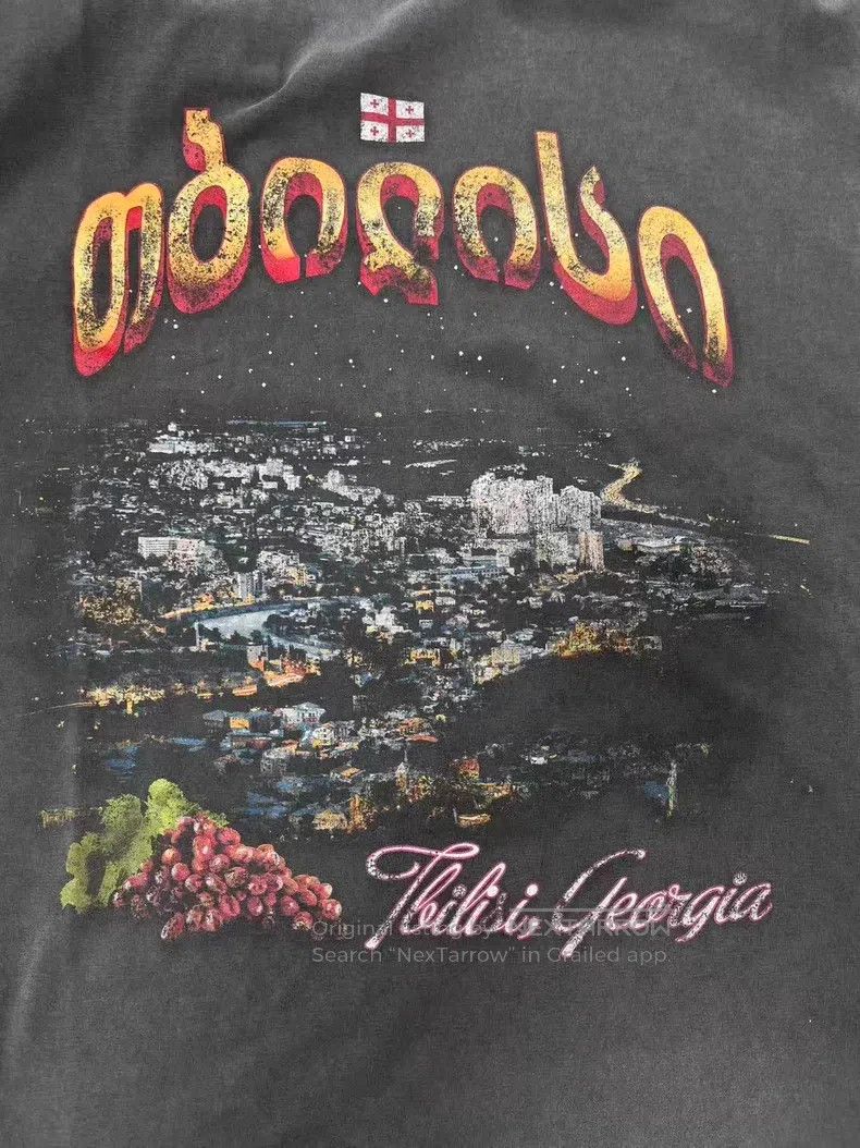 Balenciaga Balenciaga Letter Printed Pattern Round Neck Long Sleeve T Size US XL / EU 56 / 4 - 3 Thumbnail