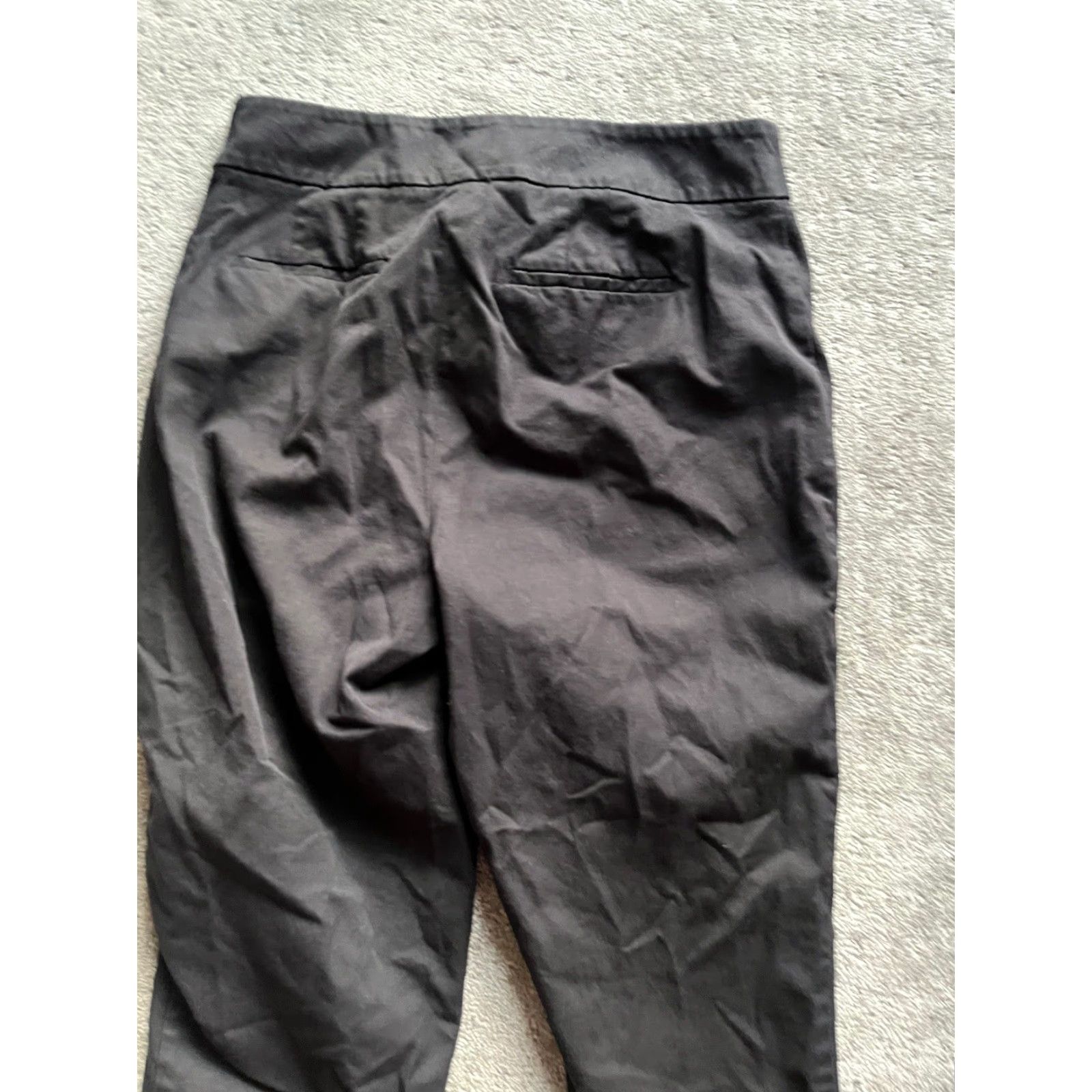 Talbots Talbots Pants Womens 10 Black Chatham Ankle High Rise Curvy Stretch Tapered Women's Regular Jeans Canvas 26 Inseam Size 32" / US 10 / IT 46 - 4 Thumbnail