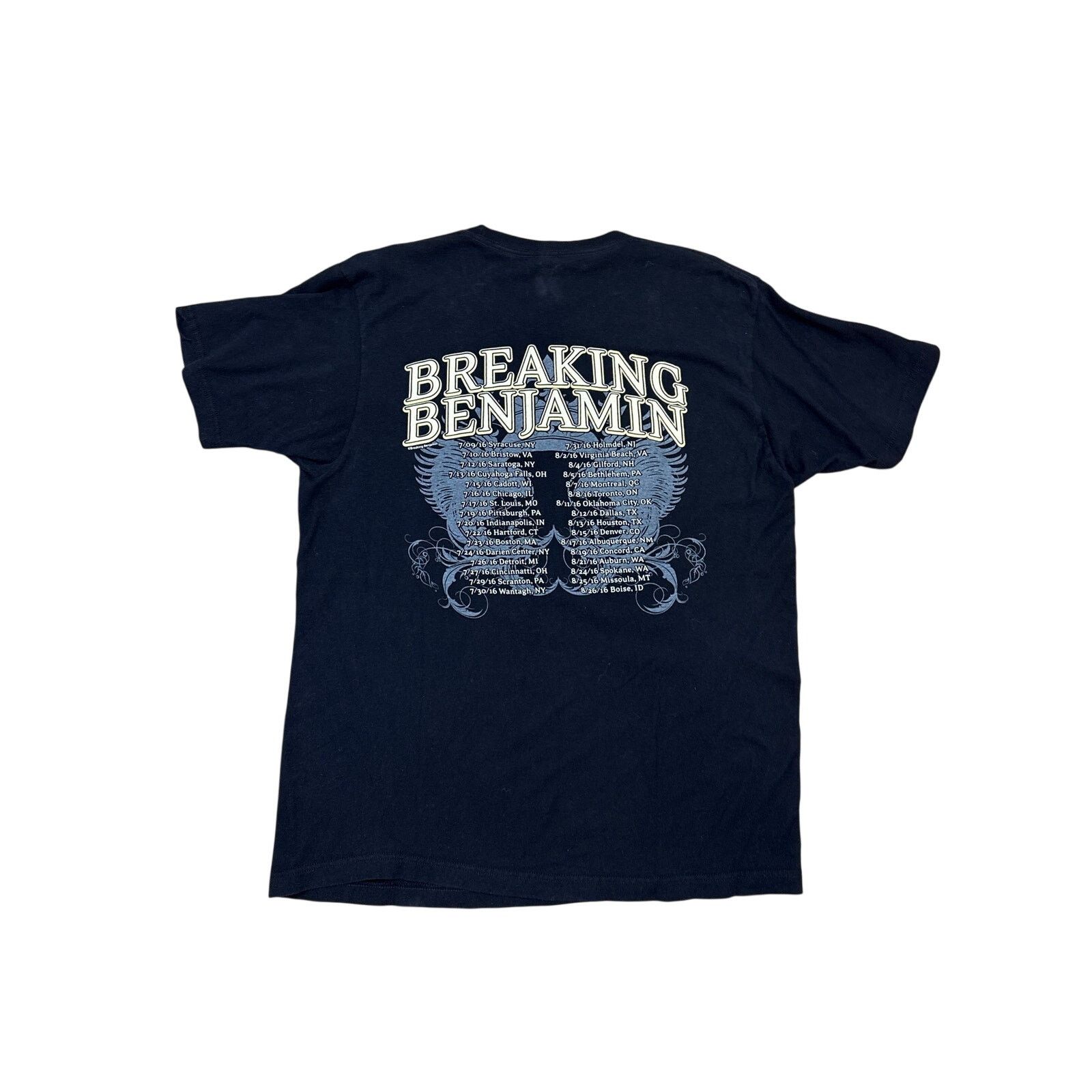 Tultex Breaking Benjamin 2016 tour Large concert shirt Large black Size US L / EU 52-54 / 3 - 4 Thumbnail