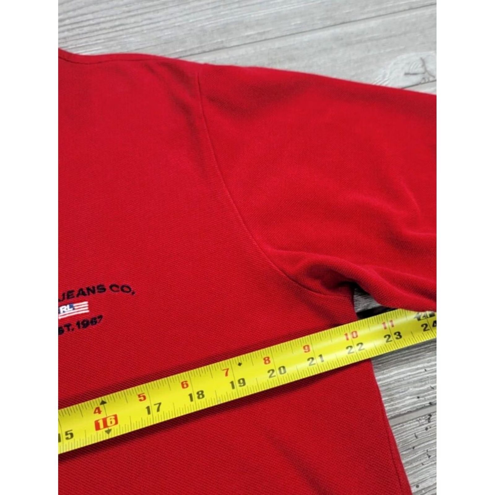 Vintage Polo Jeans Co. Ralph Lauren Polo Shirt Red Logo Mens XL Size US XL / EU 56 / 4 - 8 Thumbnail