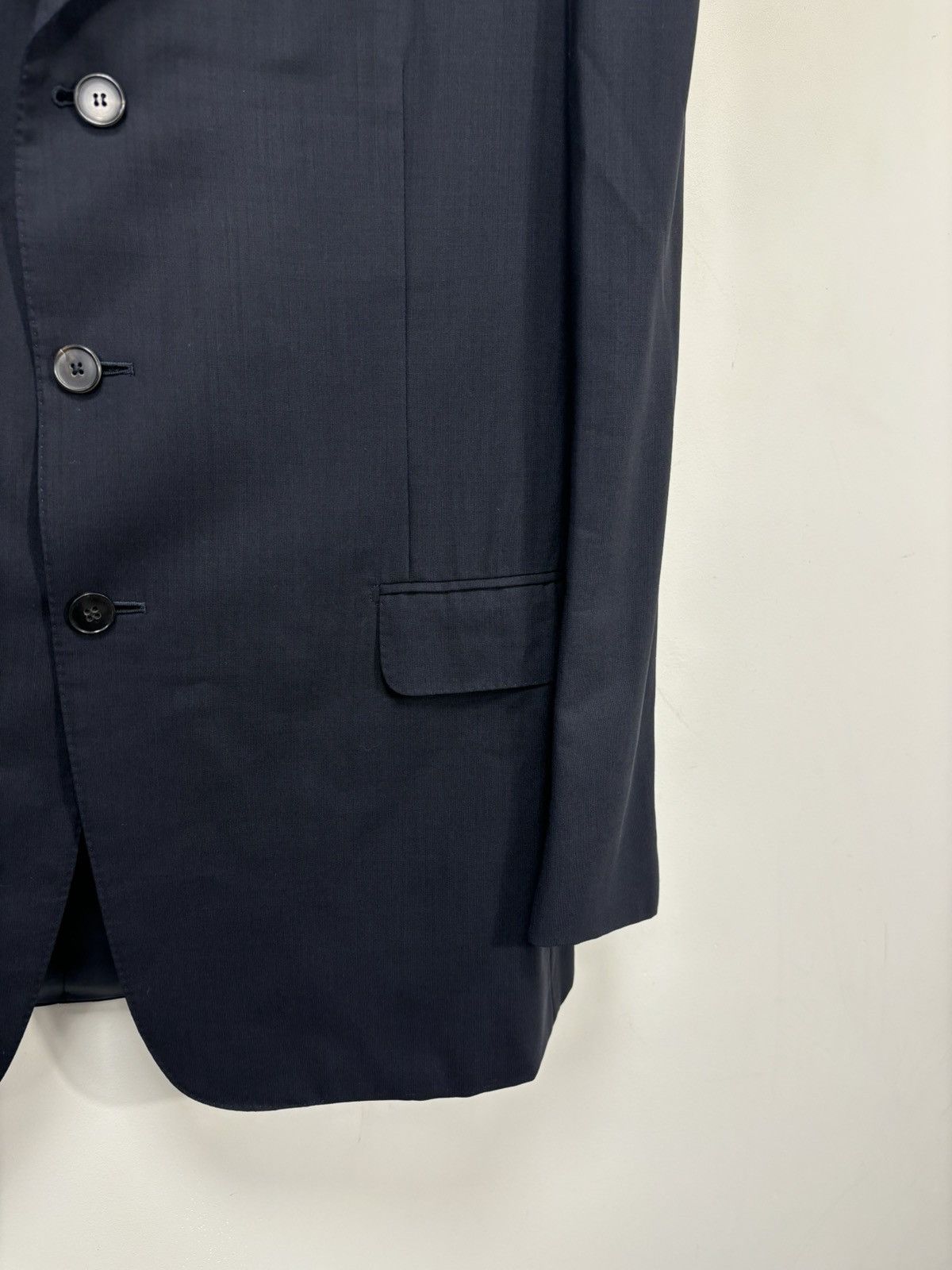 Ermenegildo Zegna Ermenegildo Zegna High Performance Men’s Navy Wool Silk Suit Size 44R - 10 Thumbnail