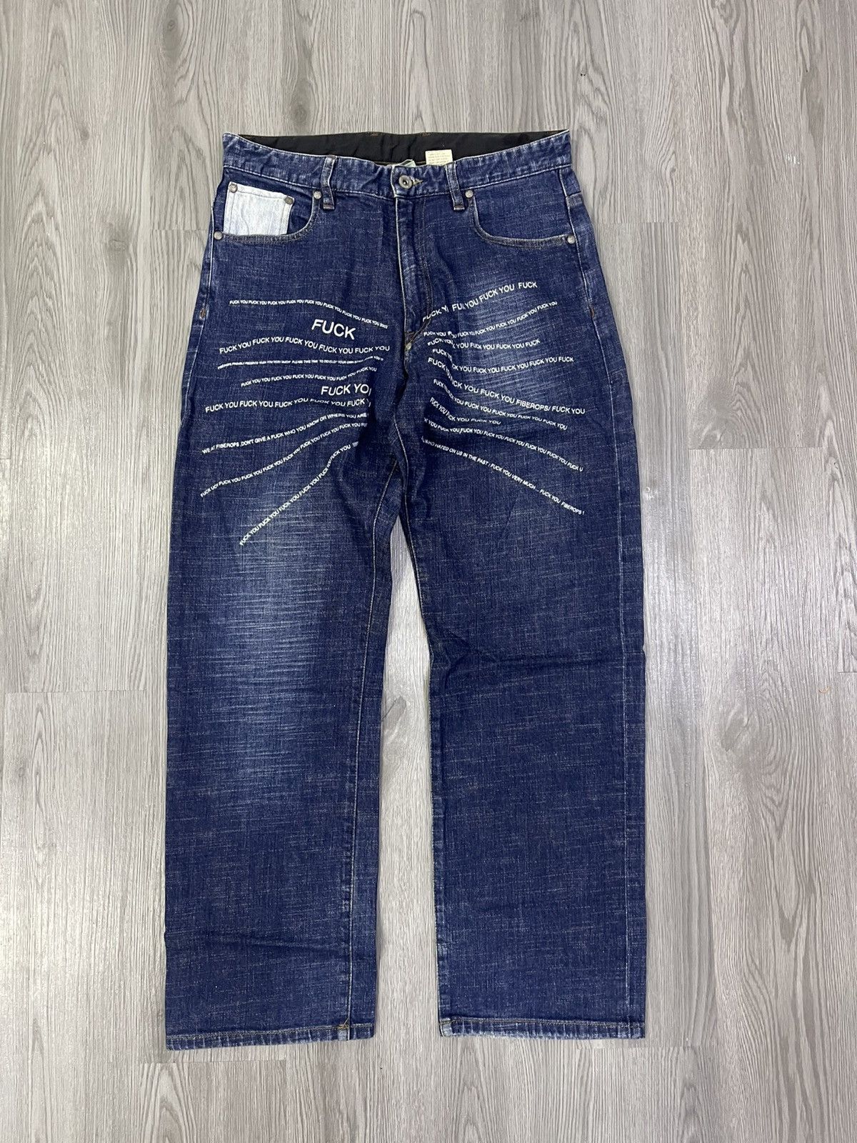 Fiberops Fiberops ‘Fuck You’ denim Size US 32 / EU 48 - 9 Thumbnail