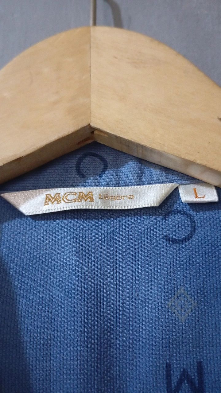 MCM MCM All-Over Logo Overshirt – Rare, Light Blue Pajama Style Size US L / EU 52-54 / 3 - 6 Thumbnail