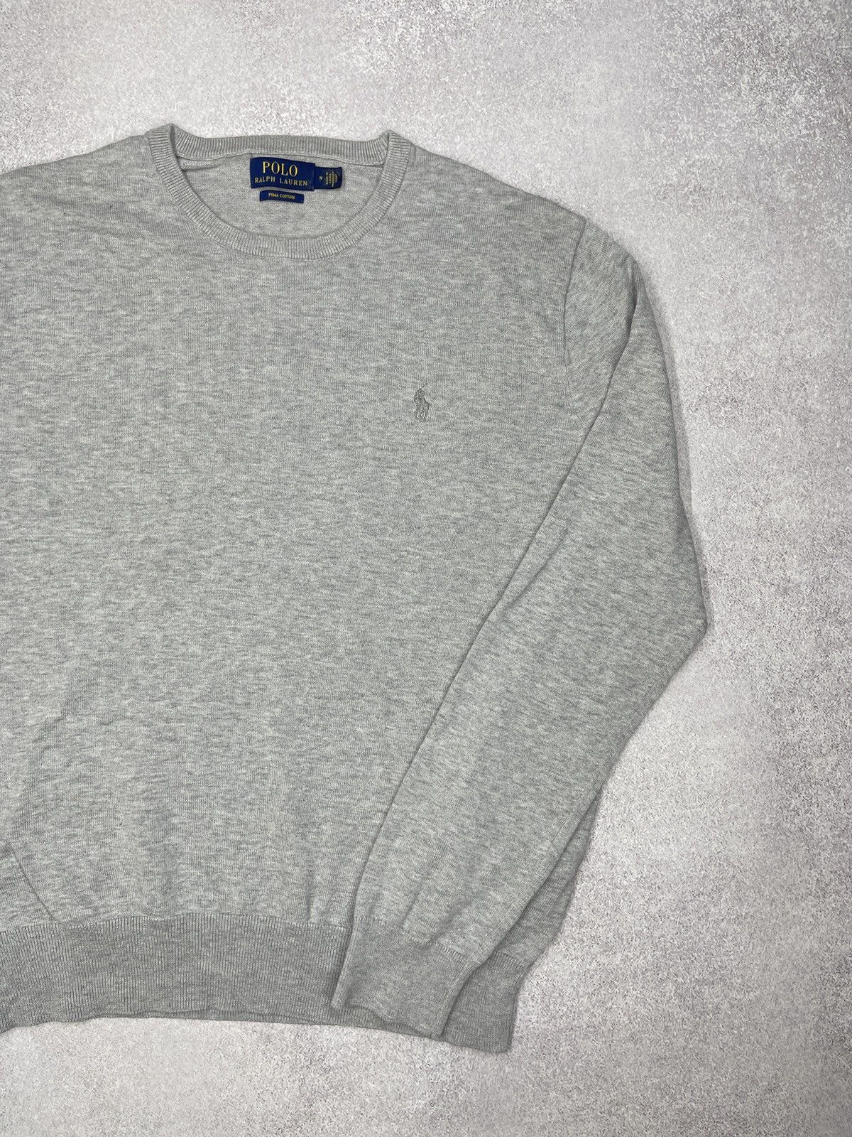 Polo Ralph Lauren Mens Polo Ralph Lauren Sweater Grey Y2K Rugby RRL Size US M / EU 48-50 / 2 - 3 Thumbnail
