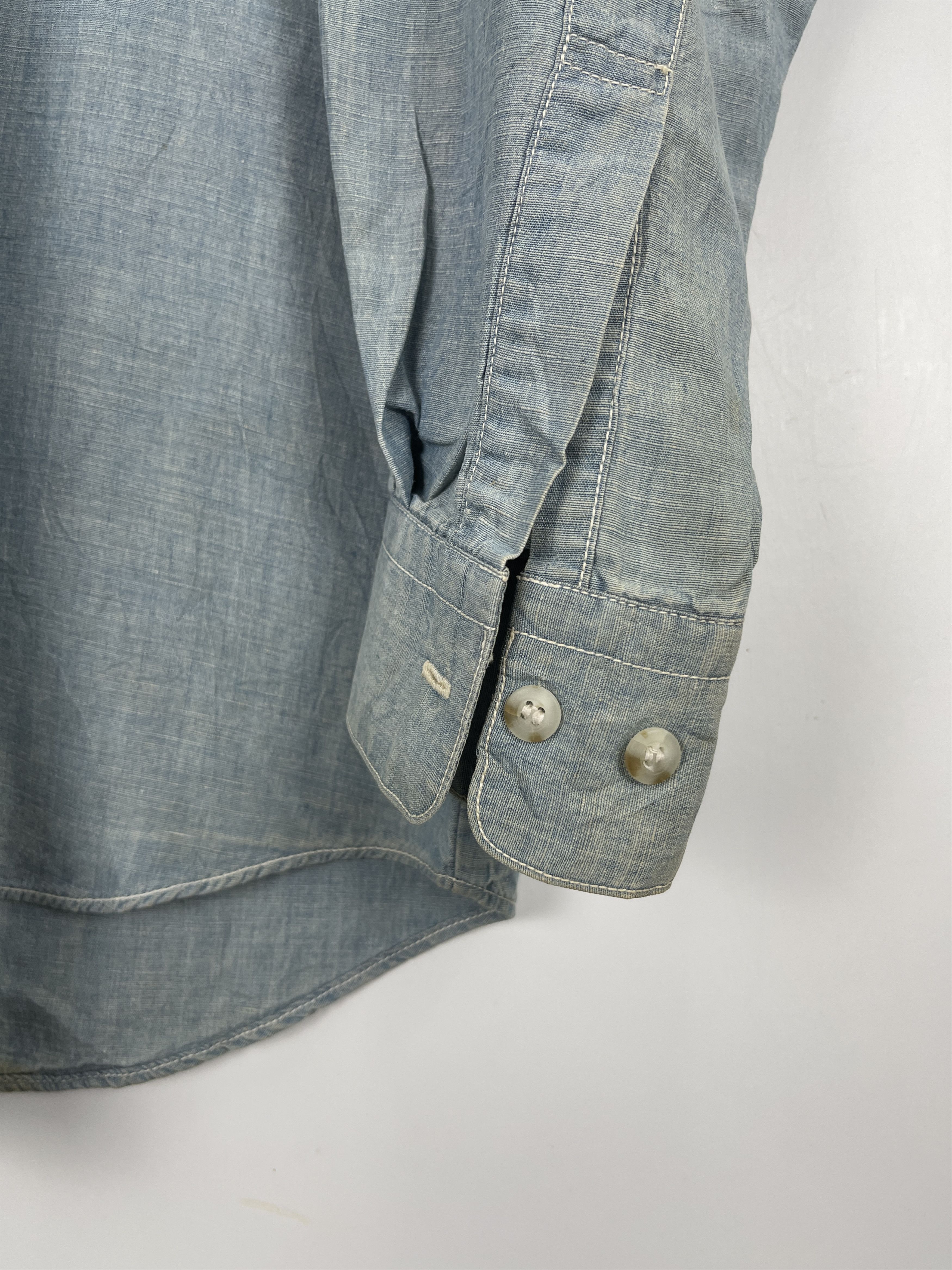 Kenzo × Vintage Vintage Kenzo Jeans Single Pocket Denim Shirt TA0408 Size US M / EU 48-50 / 2 - 7 Thumbnail