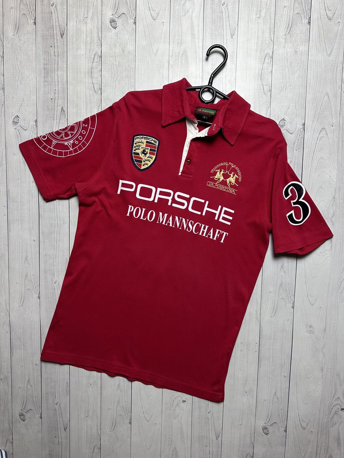 Vintage Vintage Polo L A Martina Porsche size L/XL logo rare Size US L / EU 52-54 / 3 - 1 Thumbnail