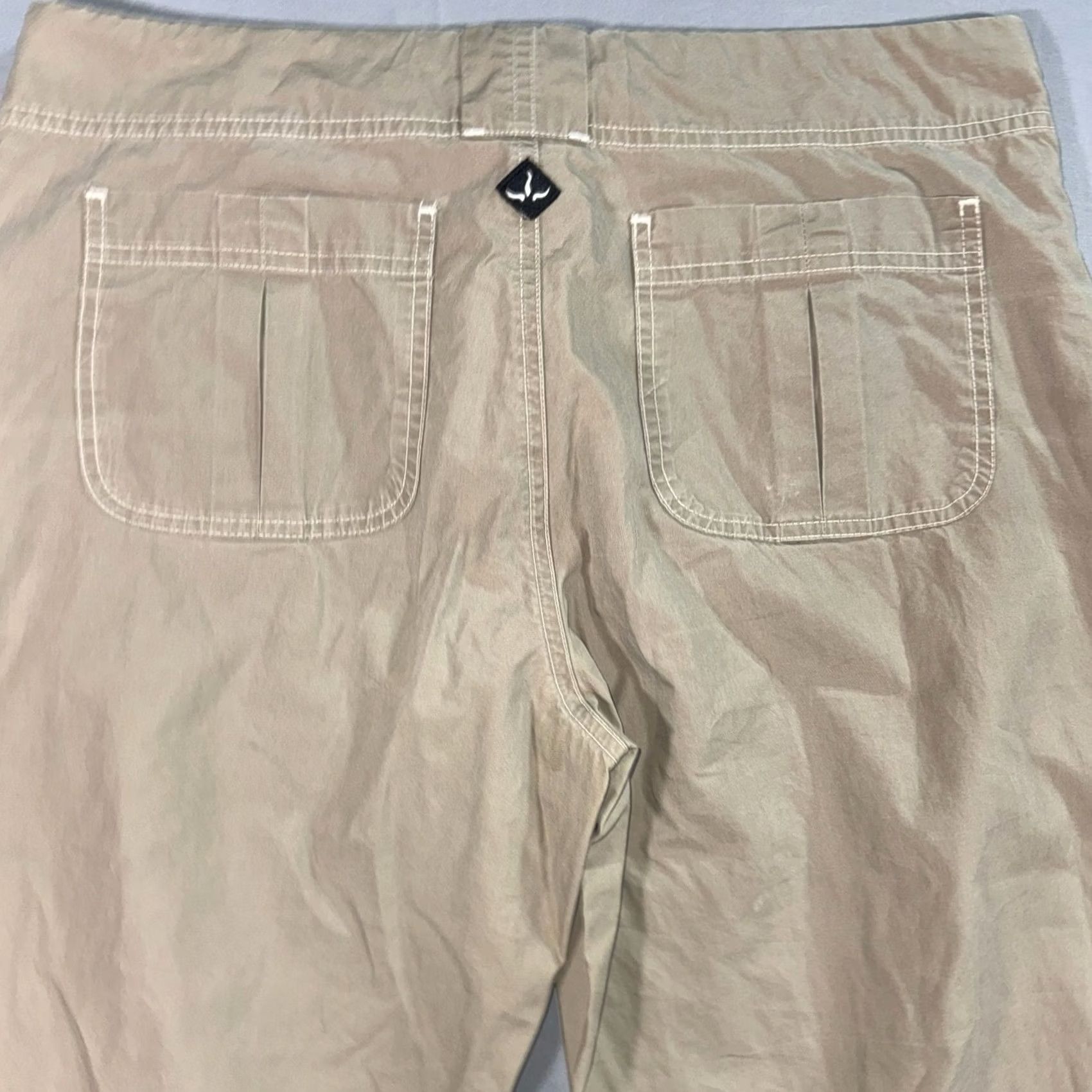 Prana Prana Women’s Cargo Pants Tan Medium Adjustable Waist Outdoor Straight Leg Size 32" / US 10 / IT 46 - 6 Thumbnail