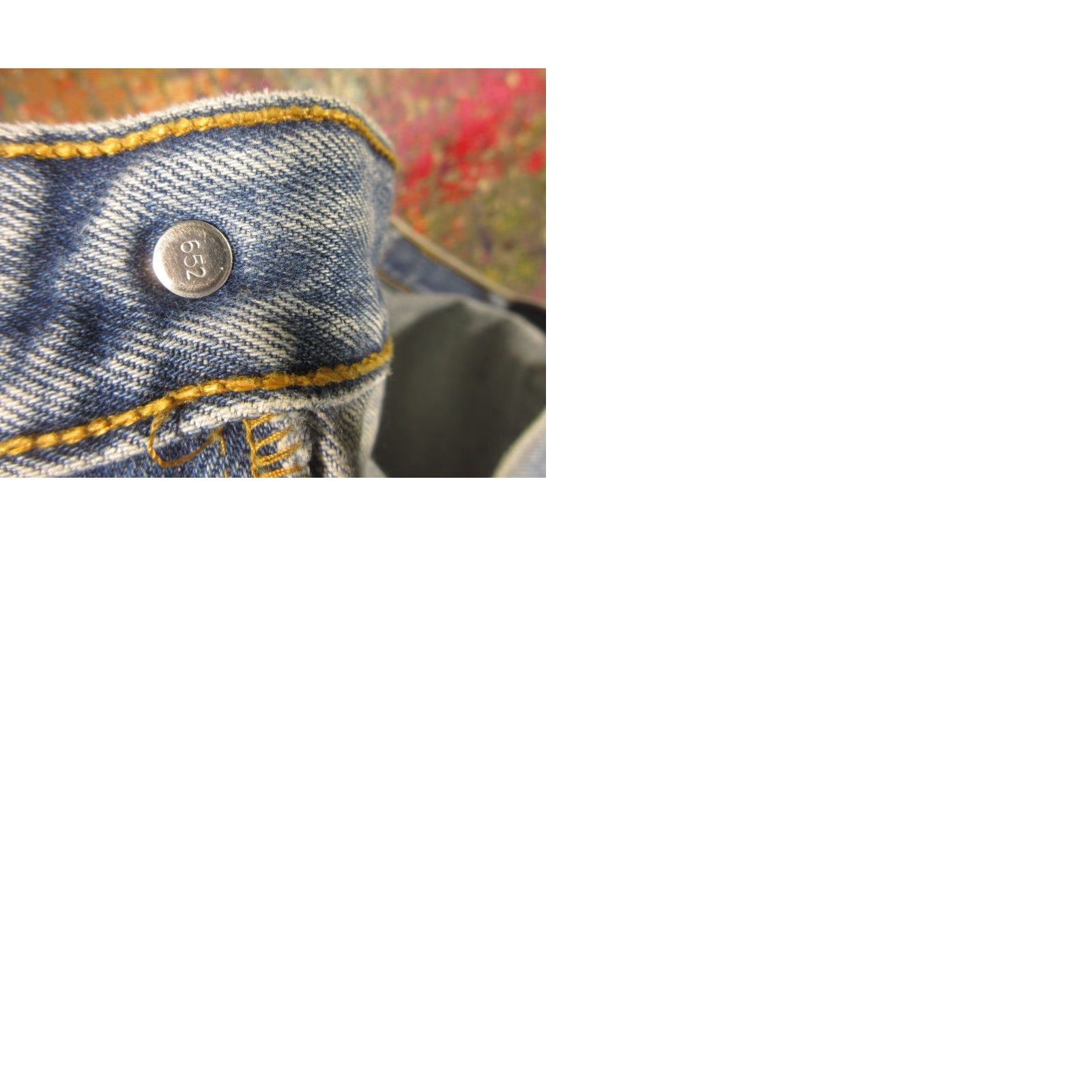 Levi's VINTAGE Levi's 501 Jeans Denim Pants Classic Button Fly Original Fit Men 35x34 Blue Mid Wash Distressed 501 Model USA American Size US 35 - 10 Thumbnail