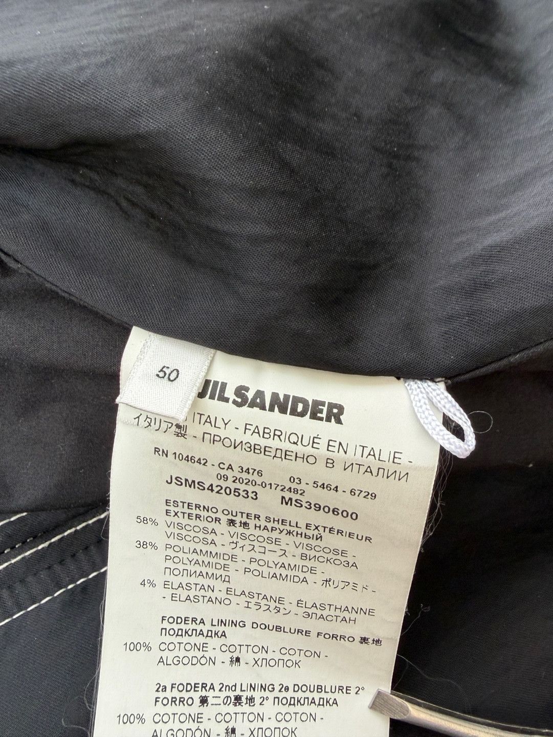Jil Sander JIL SANDER BLACK Satin Patch Bomber jacket MA-1 Size US XL / EU 56 / 4 - 16 Thumbnail