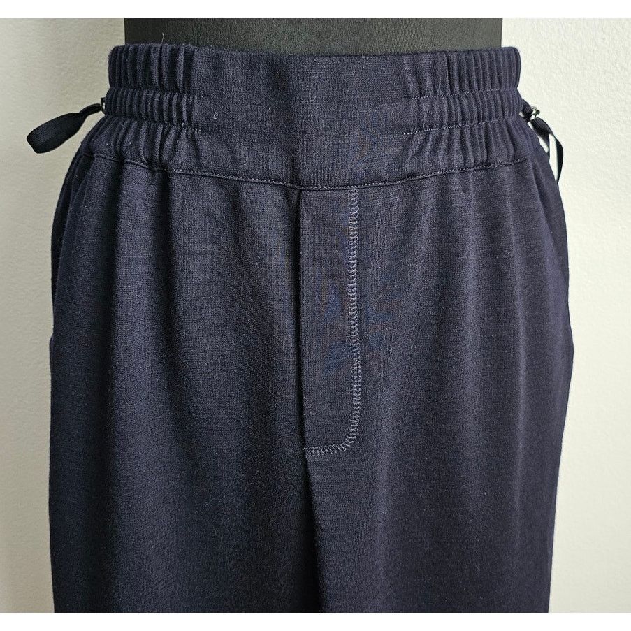 Reiss Reiss Women's Navy Wool-Blend Ruched Jersey Nora Midi Skirt Size 27" / US 4 / IT 40 - 6 Thumbnail