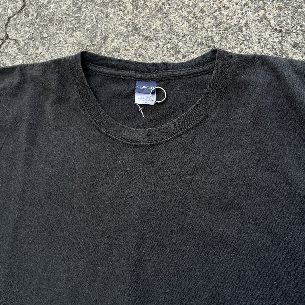 Cherokee × Vintage Vintage CHEROKEE Faded Black Blank Boxy Fit Shirt Size US XXL / EU 58 / 5 - 2 Thumbnail