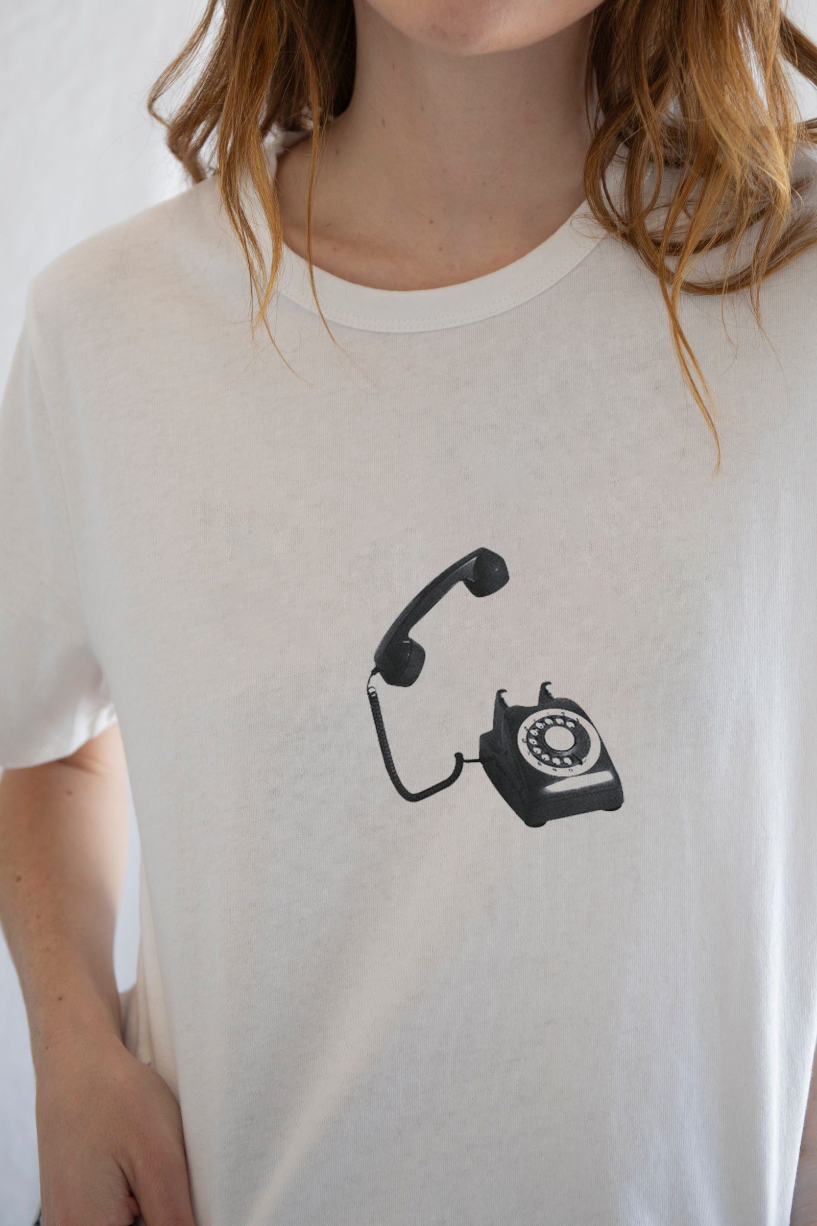 Vintage Vintage Telephone Tee – Retro Vibes Meet Modern Edge Size M / US 6-8 / IT 42-44 - 4 Thumbnail