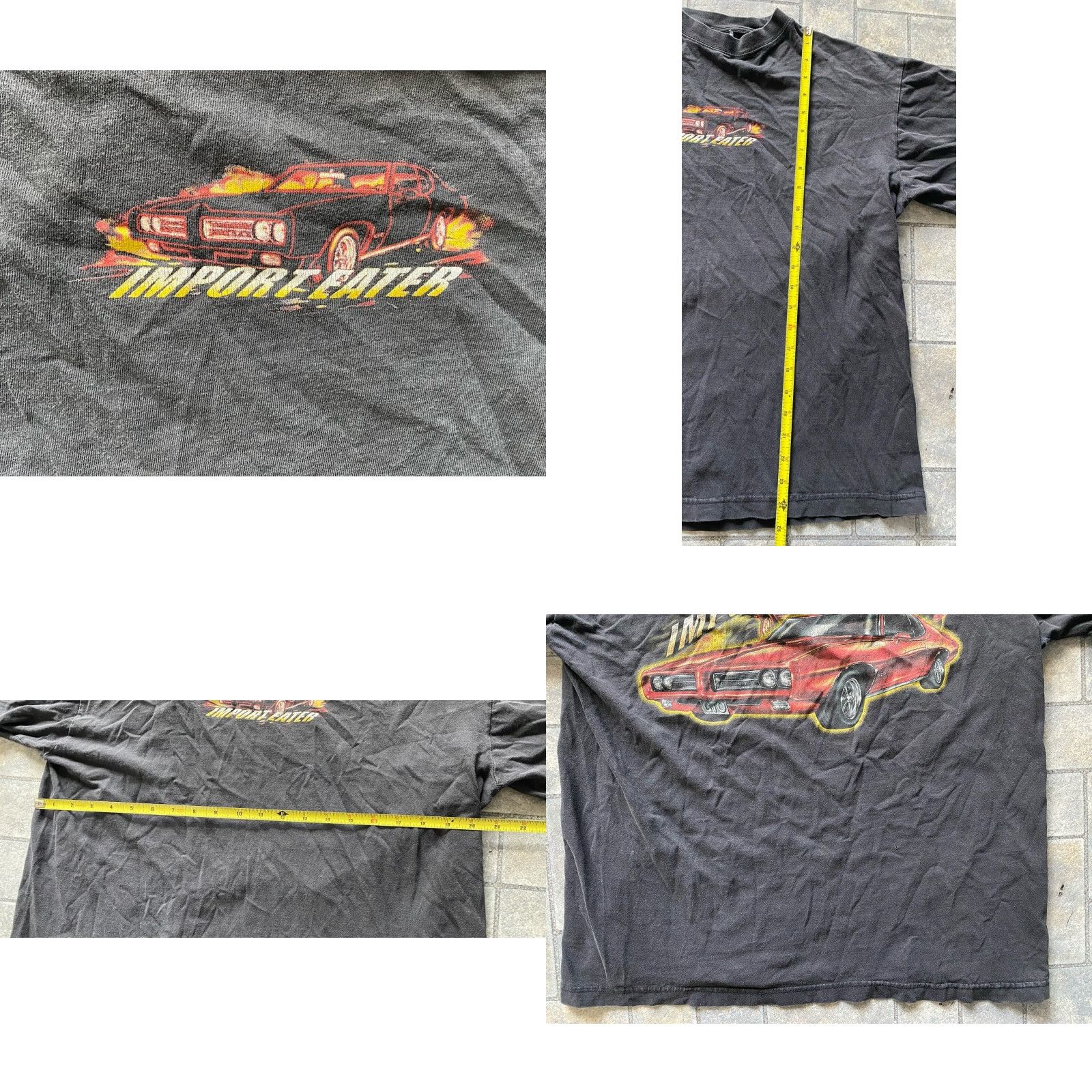 Vintage ODM T Shirt Men’s L Black Short Sleeve Regular Size GTO Eater Import Size US L / EU 52-54 / 3 - 8 Thumbnail