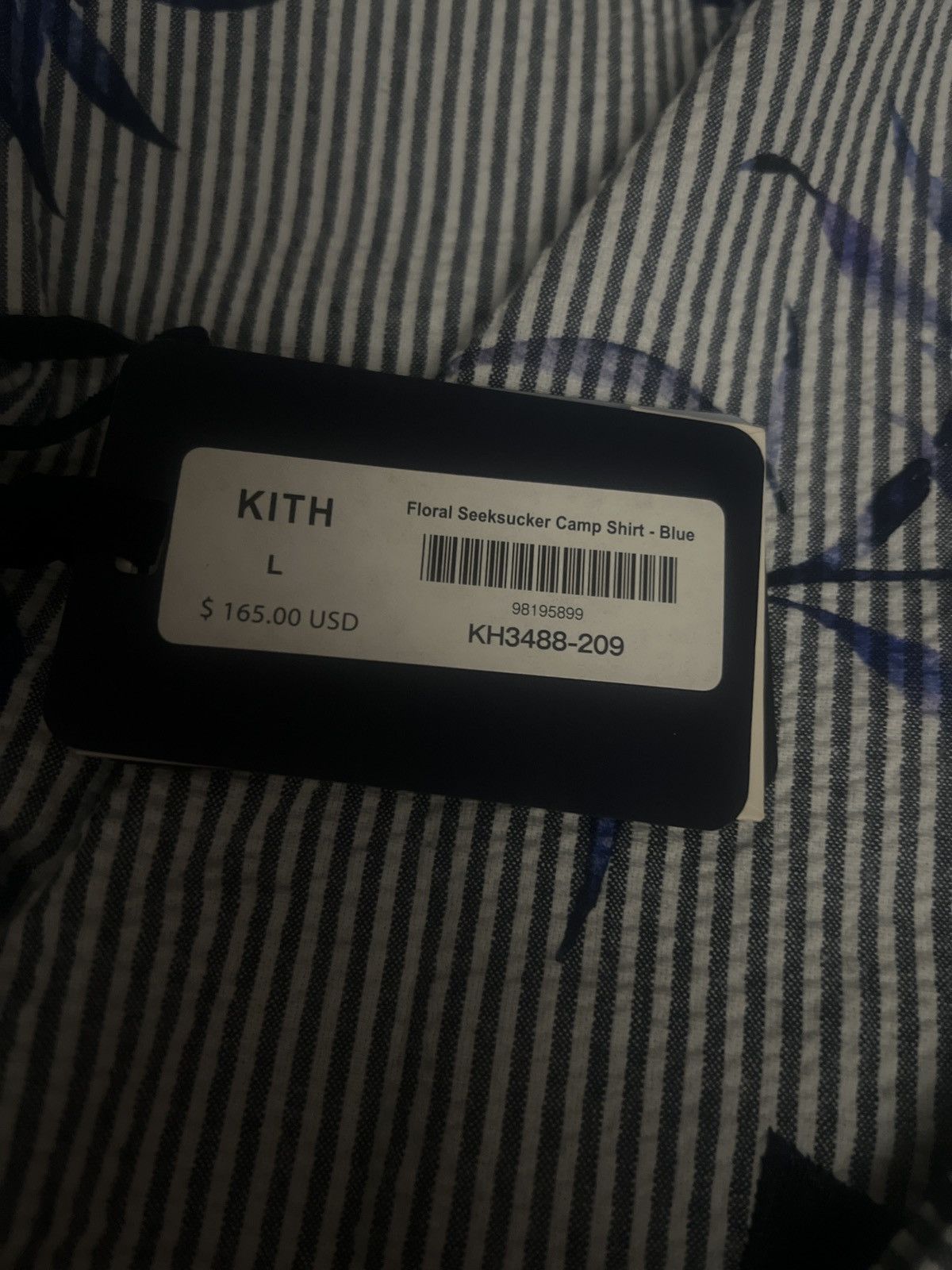 Kith Kith Camp Collar Seersucker Shirt Large Size US L / EU 52-54 / 3 - 6 Thumbnail