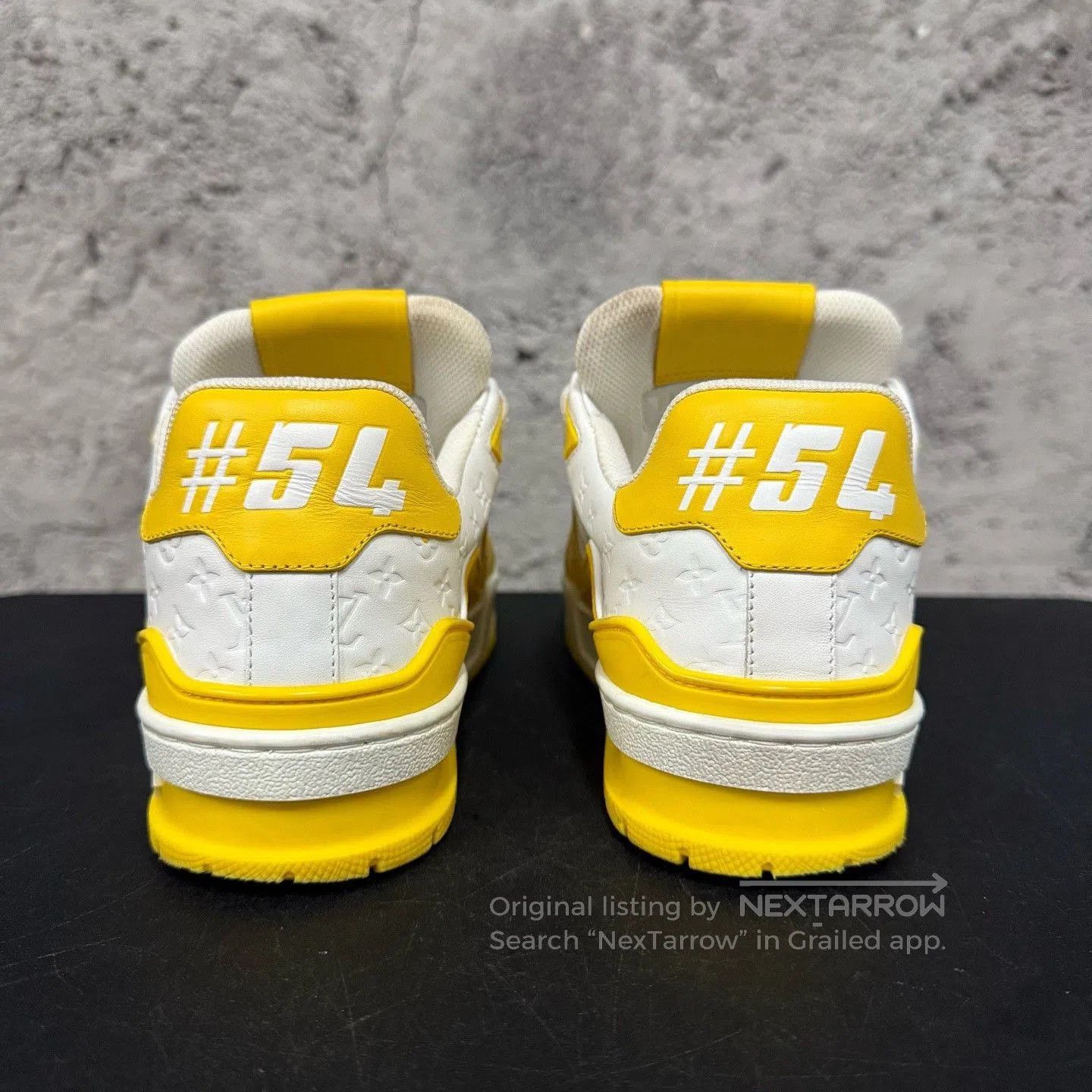 Louis Vuitton Louis Vuitton Monogram Trainer White Yellow. Size US 4.5 / IT 34.5 - 3 Thumbnail