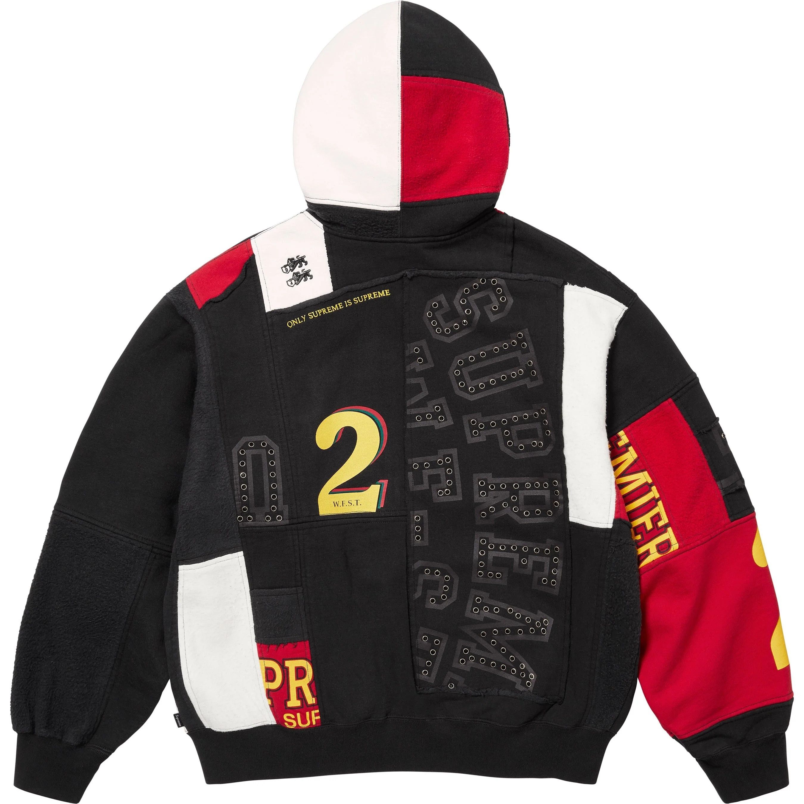 Supreme Supreme Patchwork Zip Hooded Sweatshirt Size US XXL / EU 58 / 5 - 3 Thumbnail
