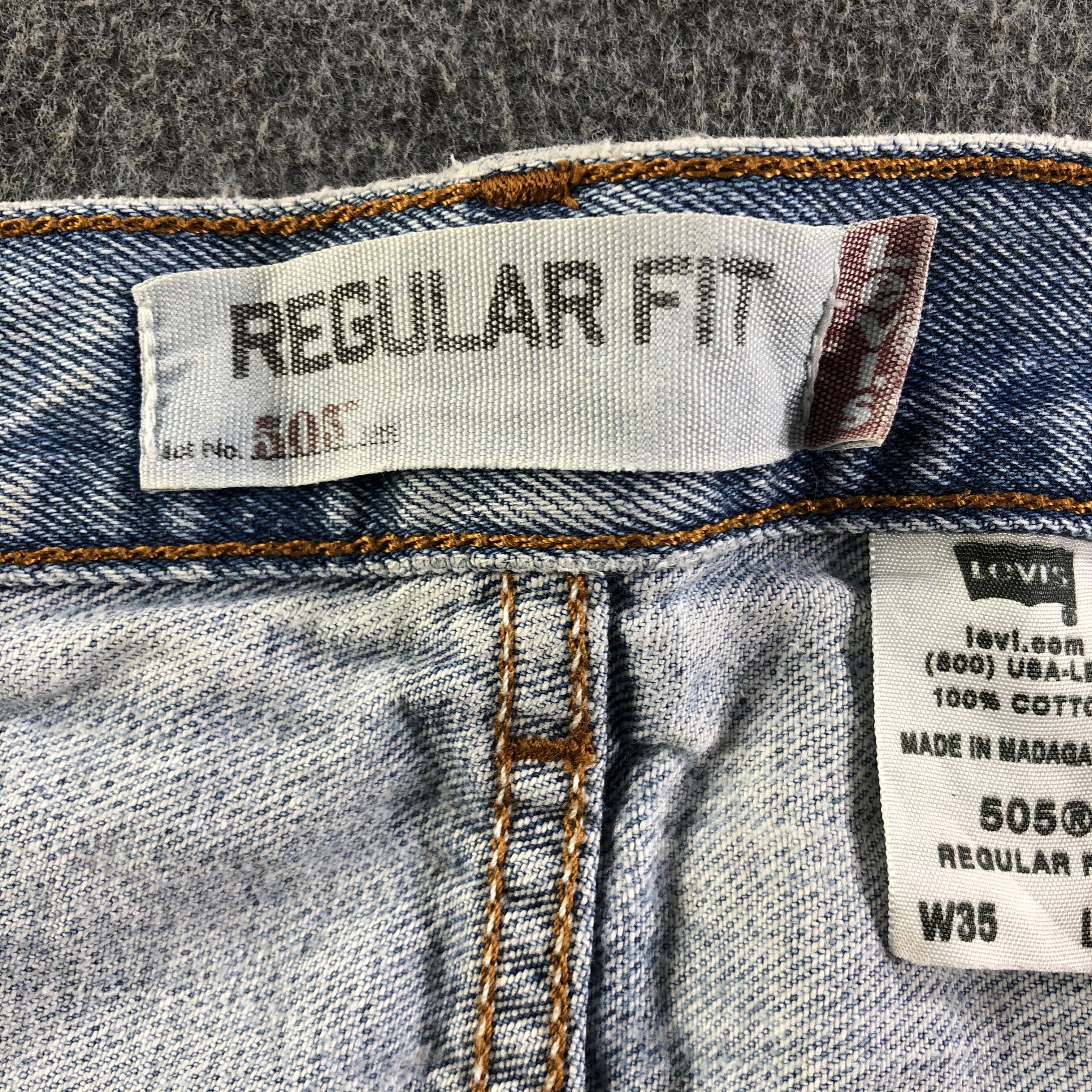 Levi's Vintage Light Wash Levis 505 Jeans-J3336 Size US 34 / EU 50 - 11 Thumbnail