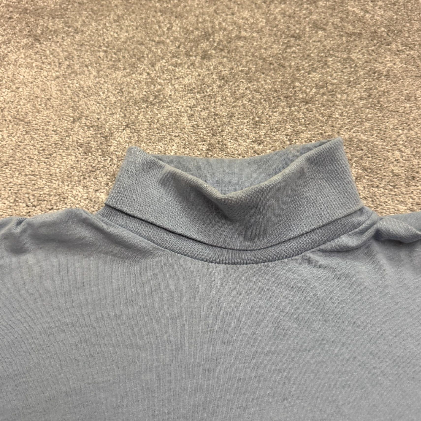 Urban Outfitters Urban Outfitters Turtleneck Shirt Mens XL Blue 100% Cotton Knit Long Sleeve Classic Outdoor Size US XL / EU 56 / 4 - 3 Thumbnail