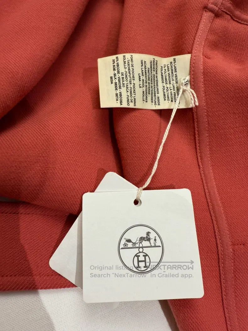 Hermes Hermes Wool Coat Belted Jacket Size XXS / US 00 / IT 34 - 9 Thumbnail