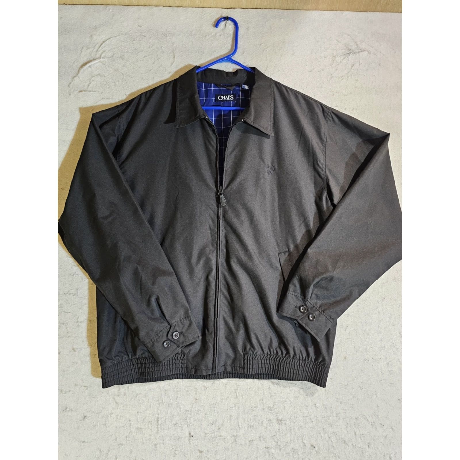 Chaps VINTAGE Chaps Ralph Lauren Cotton Jacket Black Mens Size Lg Full Zip Crest Logo Size US L / EU 52-54 / 3 - 2 Thumbnail