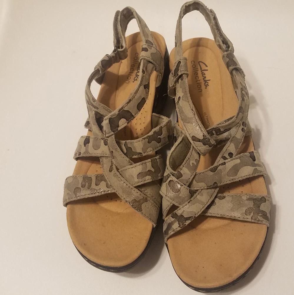 Clarks Clarks Collection Camouflage Sandals Size 8 1/2 Size US 8.5 / IT 38.5 - 2 Thumbnail
