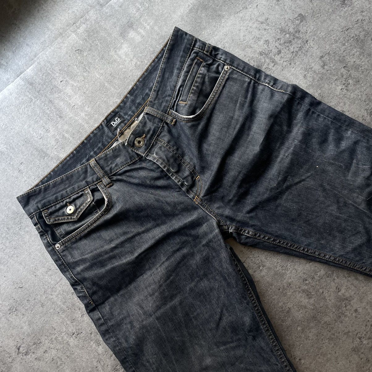 Dolce & Gabbana Vintage 90s Dolce&Gabbana Pocket Logo Botcut Pants Size US 32 / EU 48 - 4 Thumbnail