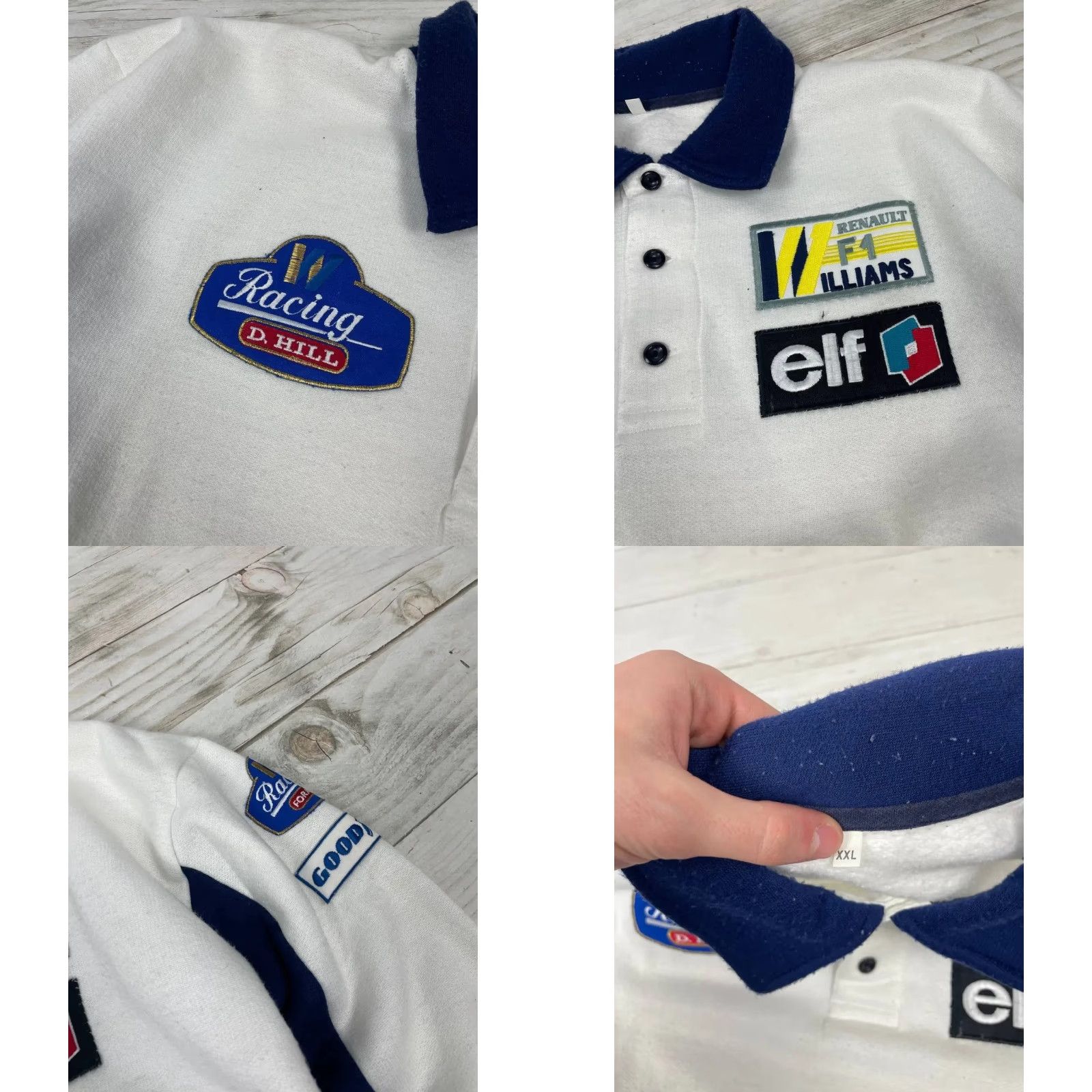Vintage VINTAGE Renault F1 Williams Polo Long Sleeve Sweatshirt 90s Men 2XL Blue Size US XXL / EU 58 / 5 - 8 Thumbnail