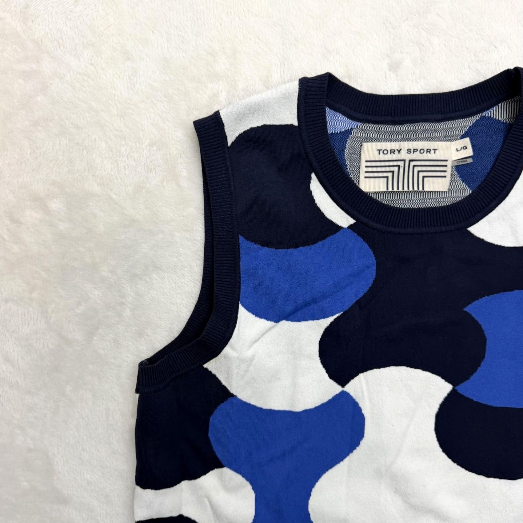 Vintage Tory Sport Sweater Vest Womens Large Geometric Sleeveless Crewneck Knit Dress? Size L / US 10 / IT 46 - 5 Thumbnail